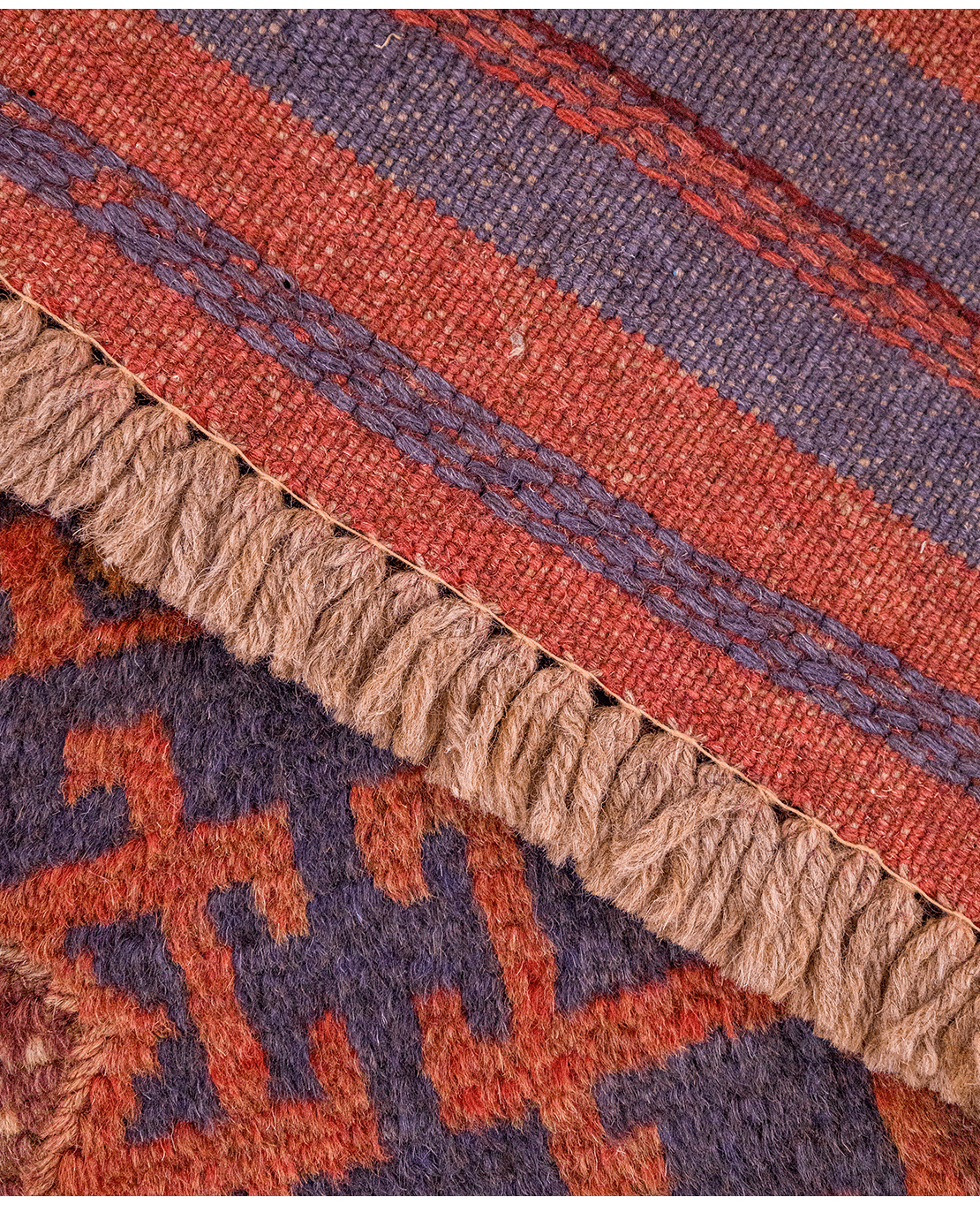 Afghan Nachoni handmade wool runner rug - Image 2