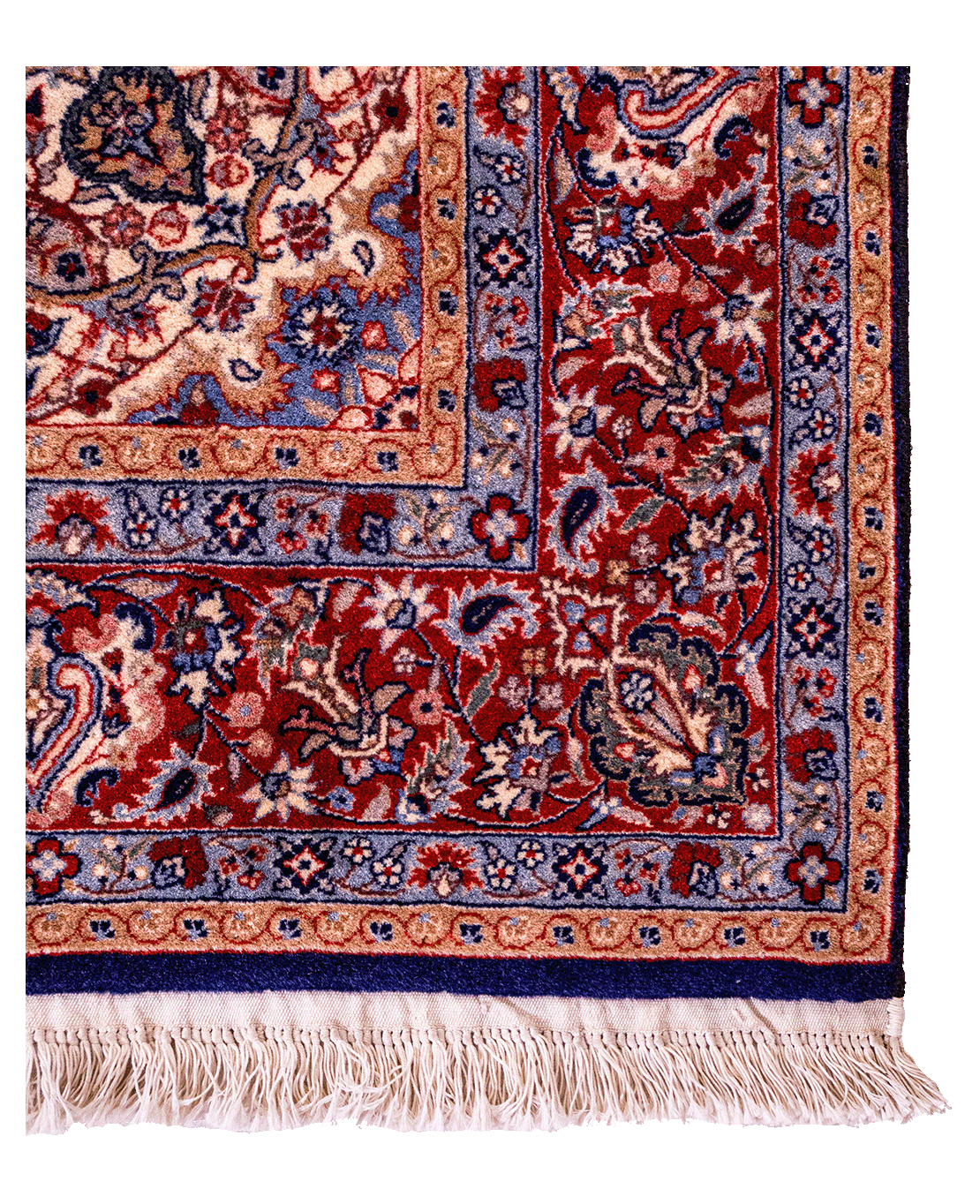 Iranian Isfahan handmade wool rug - Image 2