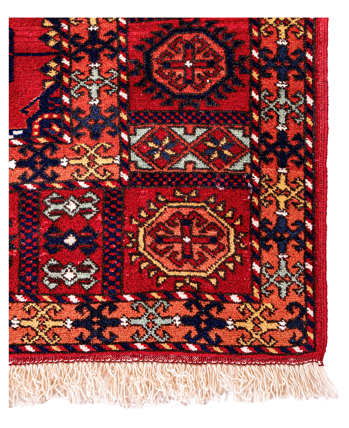 Turkmen Tekke Bokhara handmade wool rug - Image 2