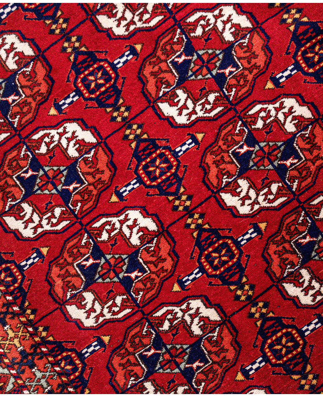 Turkmen Tekke Bokhara handmade wool rug - Image 3