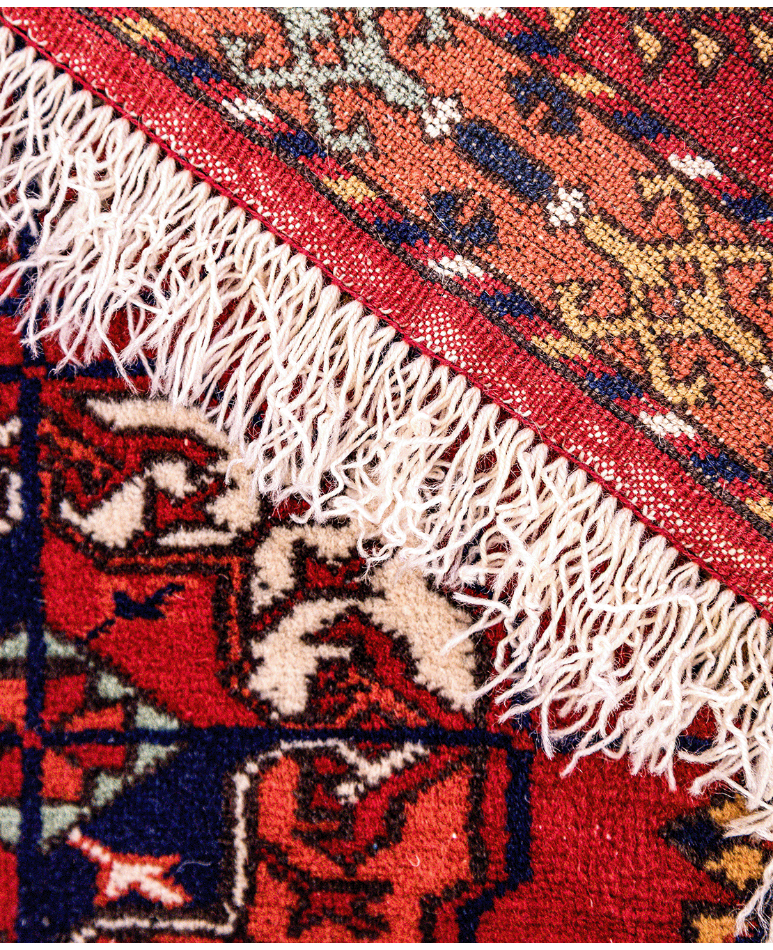 Turkmen Tekke Bokhara handmade wool rug - Image 4