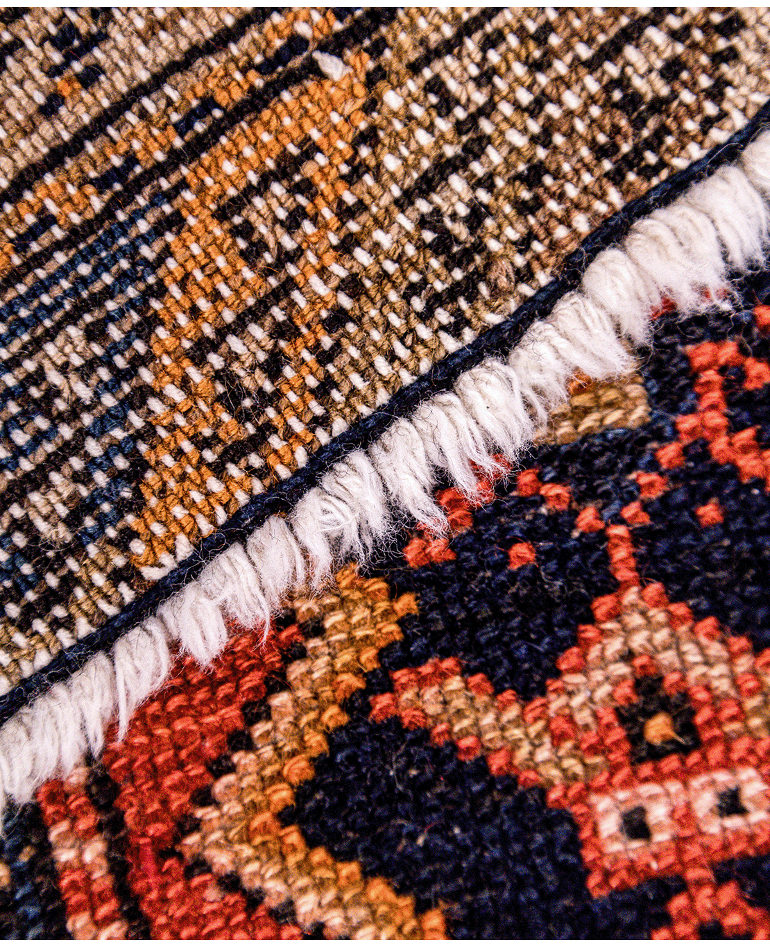 Iranian Hamadan handmade wool rug - Image 4
