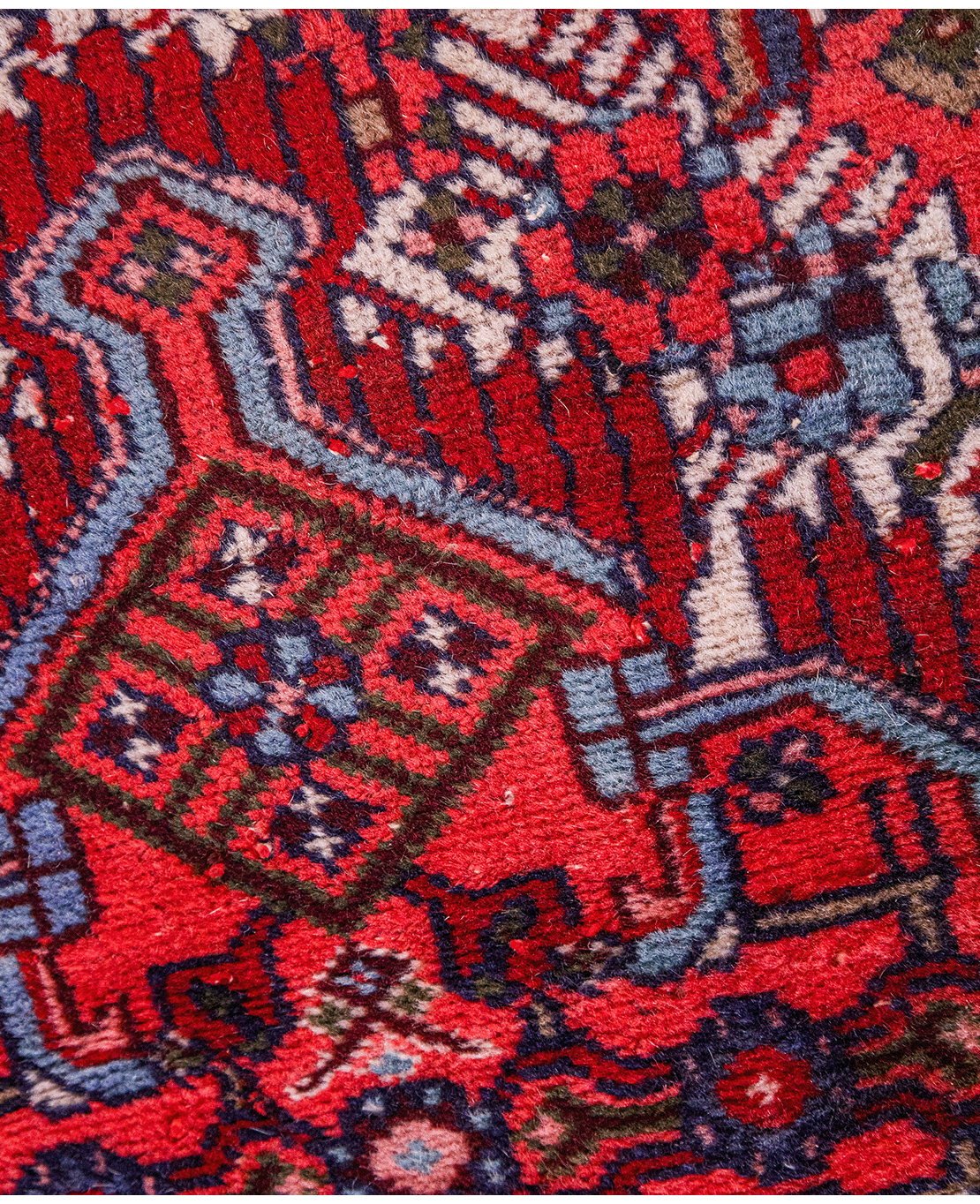 Iranian Hamadan handmade wool rug - Image 3