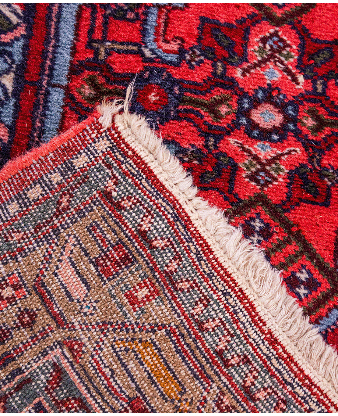 Iranian Hamadan handmade wool rug - Image 4