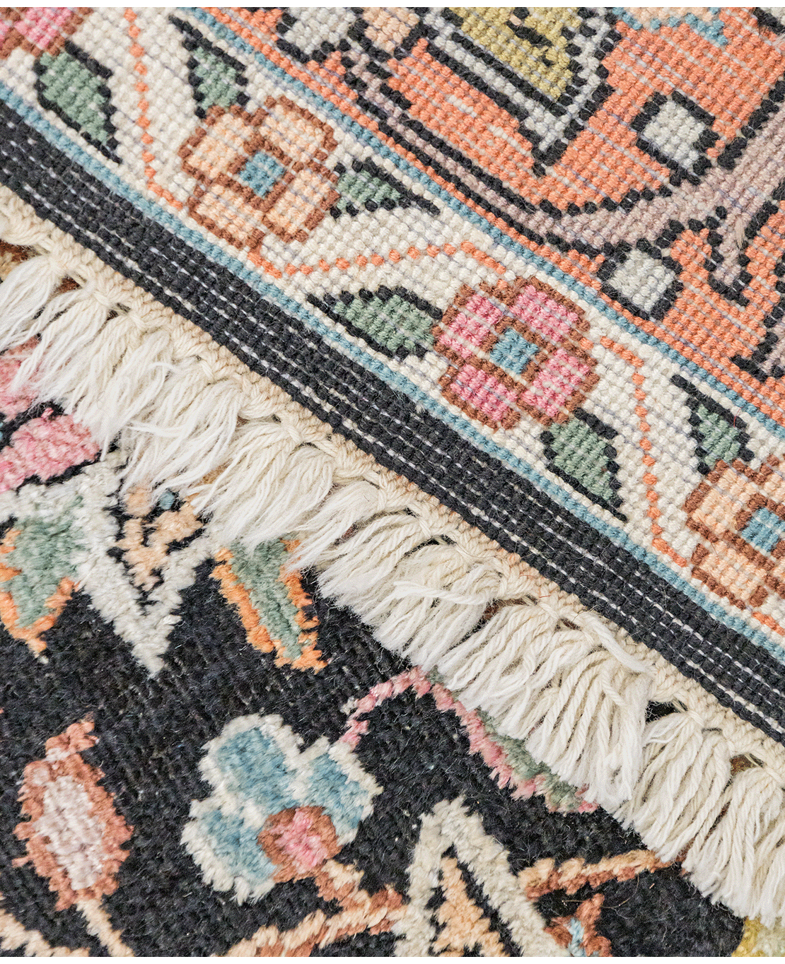 Kashmiri handmade silk rug - Image 5