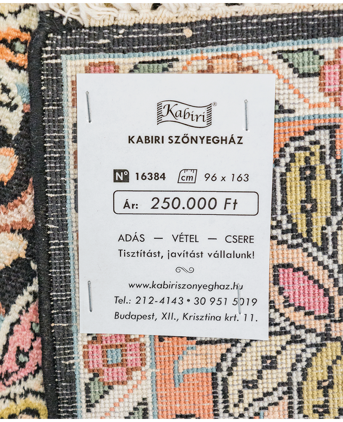 Kashmiri handmade silk rug - Image 7