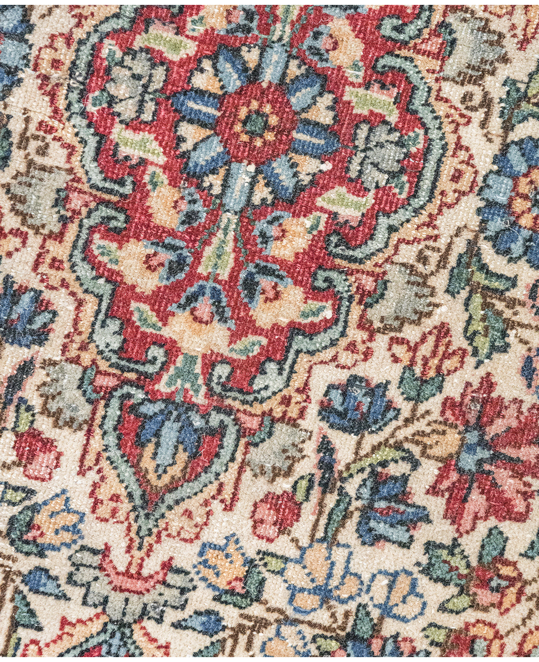 Iranian Kerman handmade wool rug - Image 2