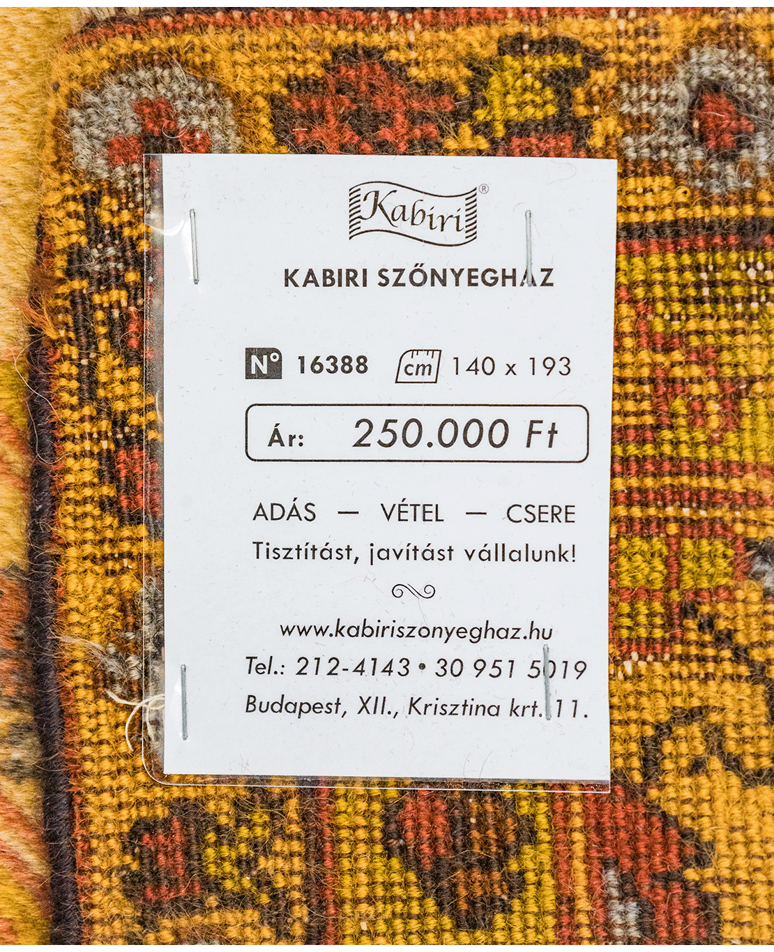 European hand-knotted wool rug - Image 7