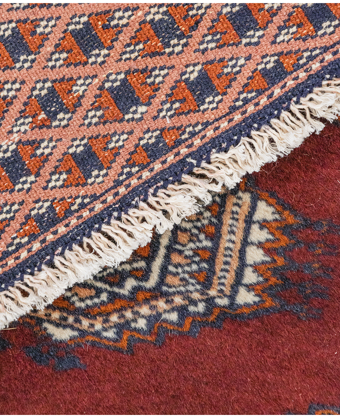 Pakistani Yomud handmade wool rug - Image 4