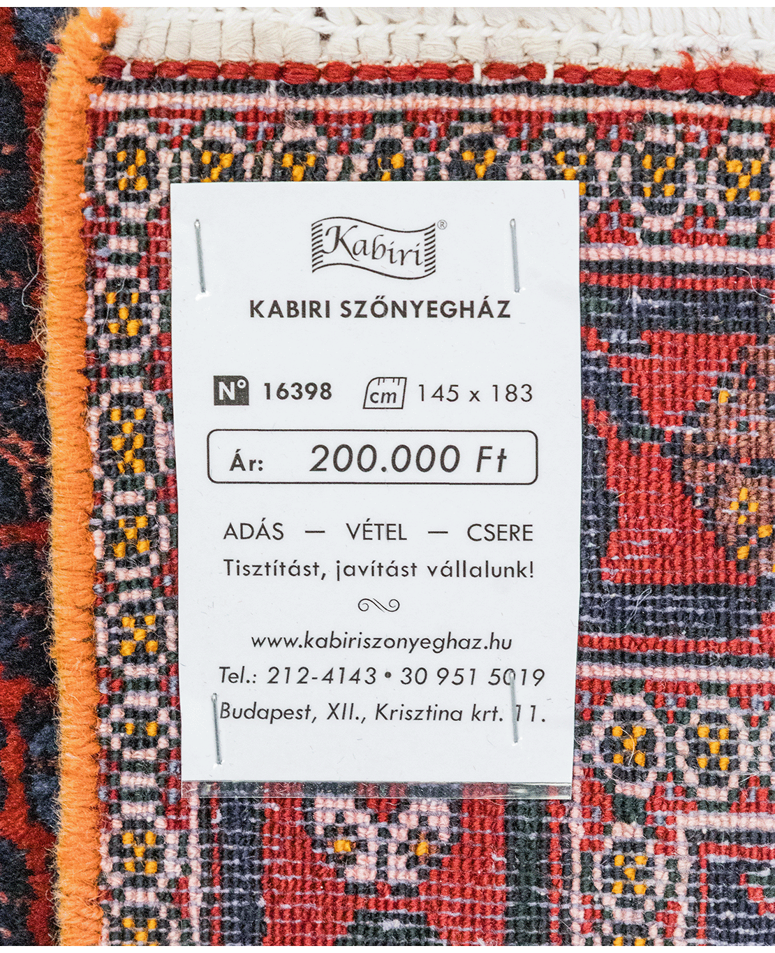 Iranian mahi-pattern handmade wool rug - Image 6