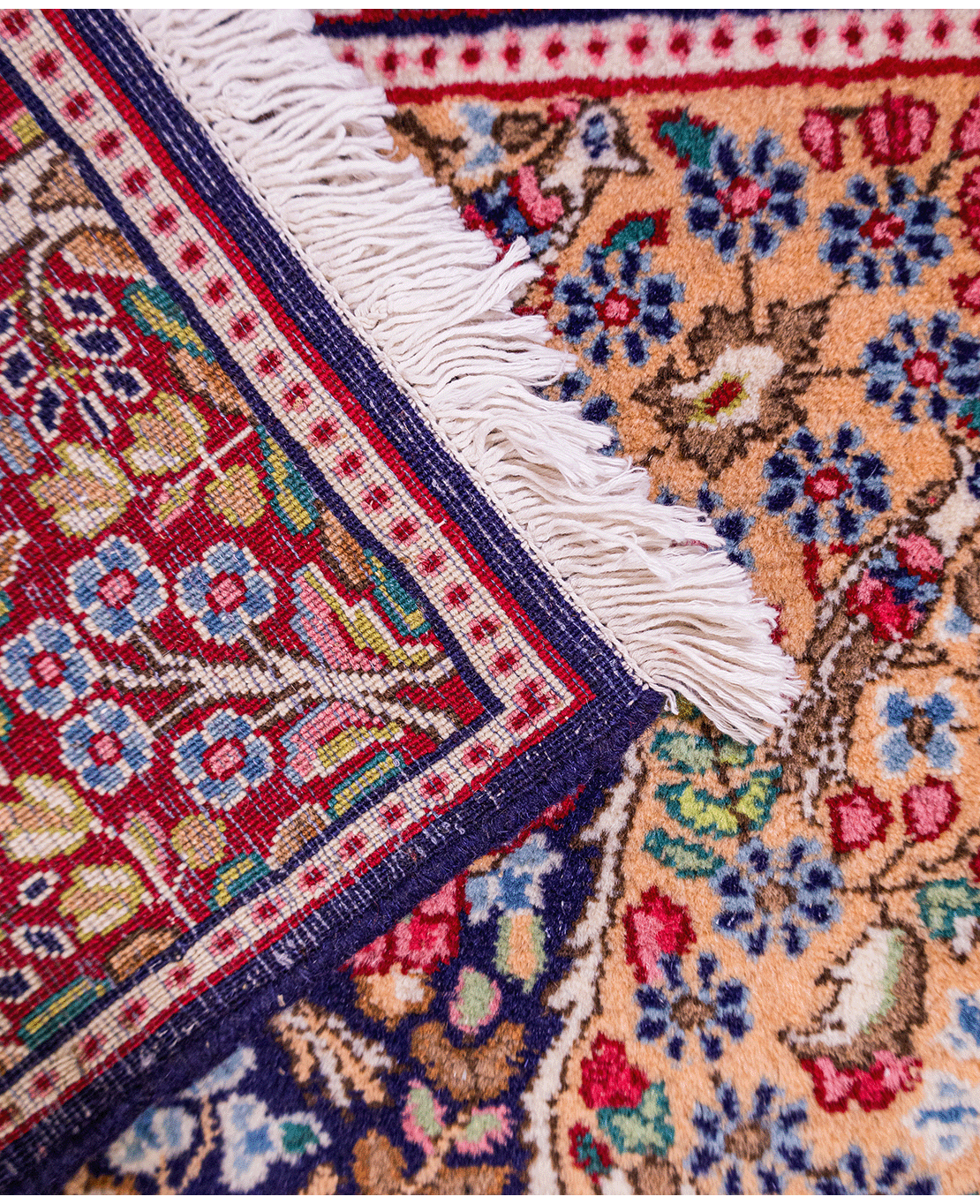 Iranian Kerman handmade wool rug - Image 4