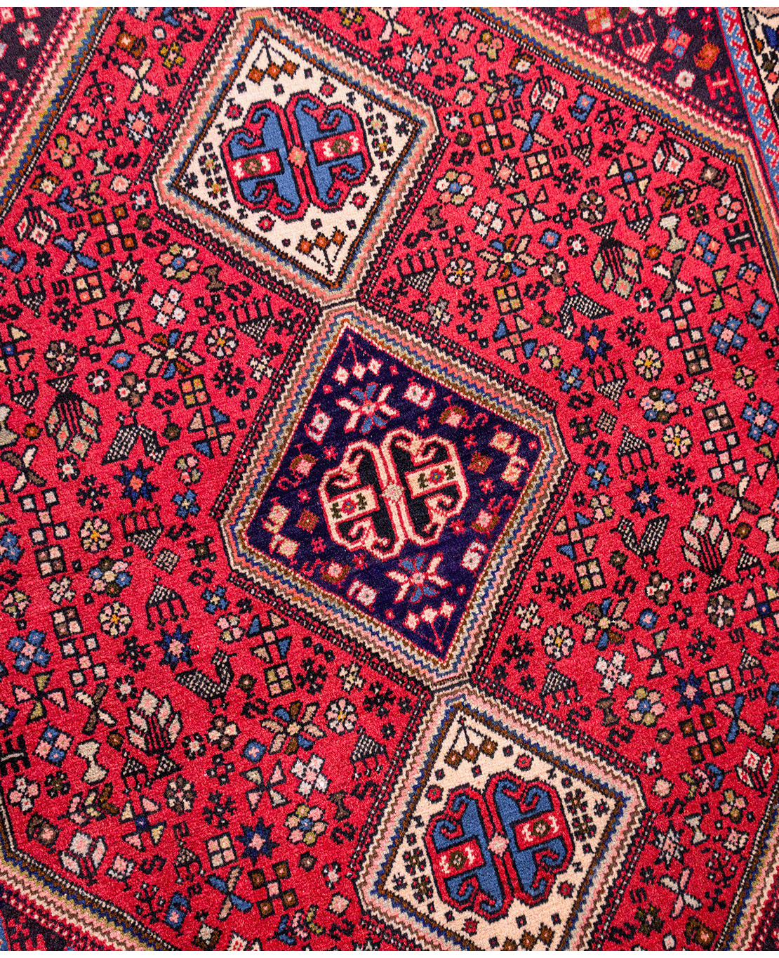 Iranian Abadeh handmade wool rug - Image 3