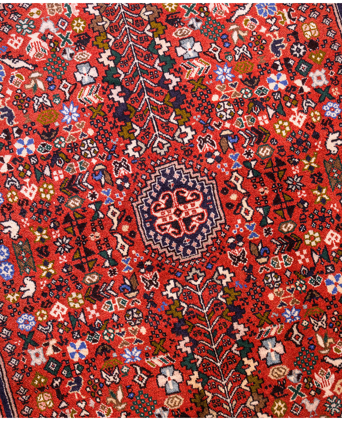Iranian Abadeh handmade wool rug - Image 3