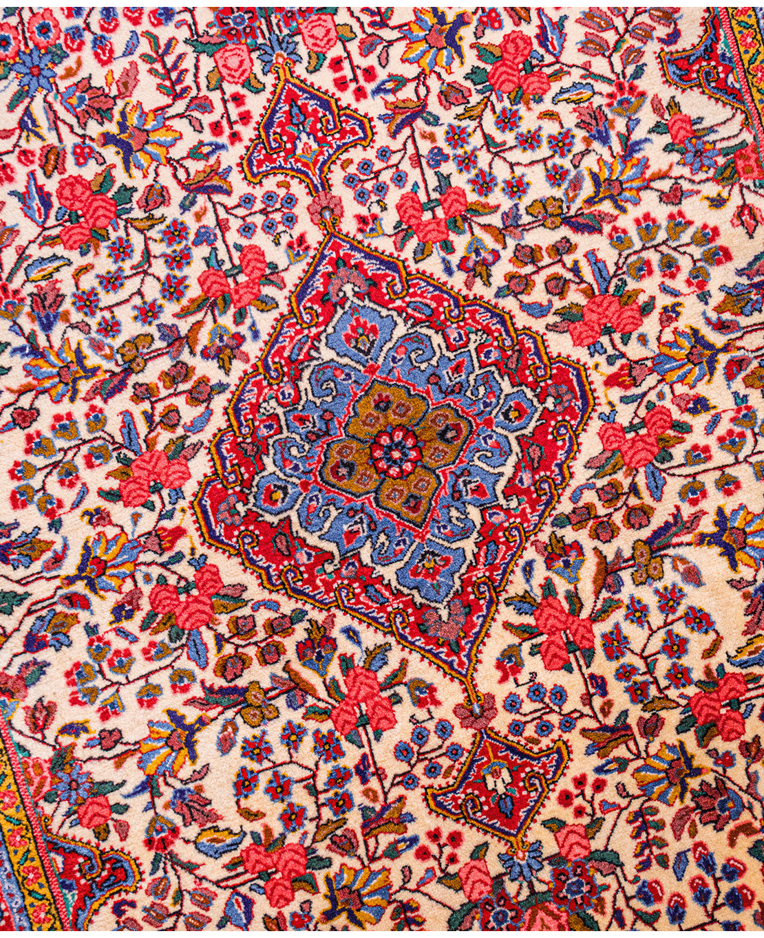 Iranian Jozan hand-knotted wool rug - Image 3