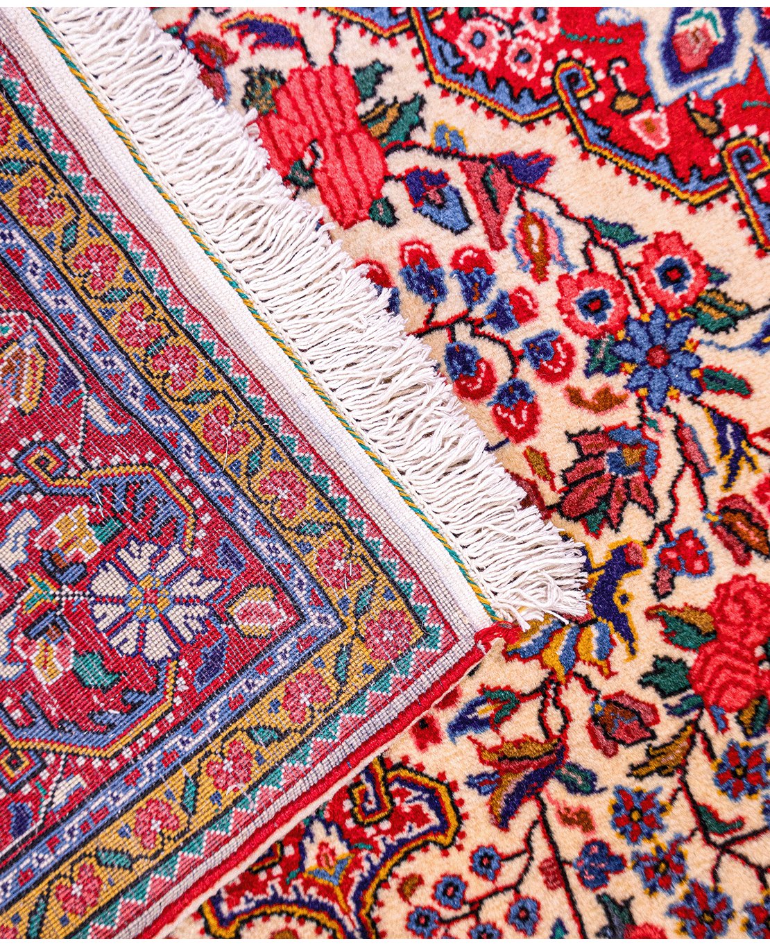 Iranian Jozan hand-knotted wool rug - Image 4
