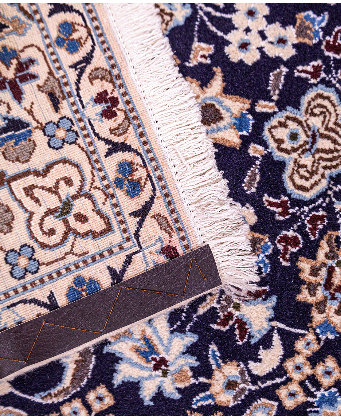 Iranian Nain 0 hand-knotted wool rug - Image 4