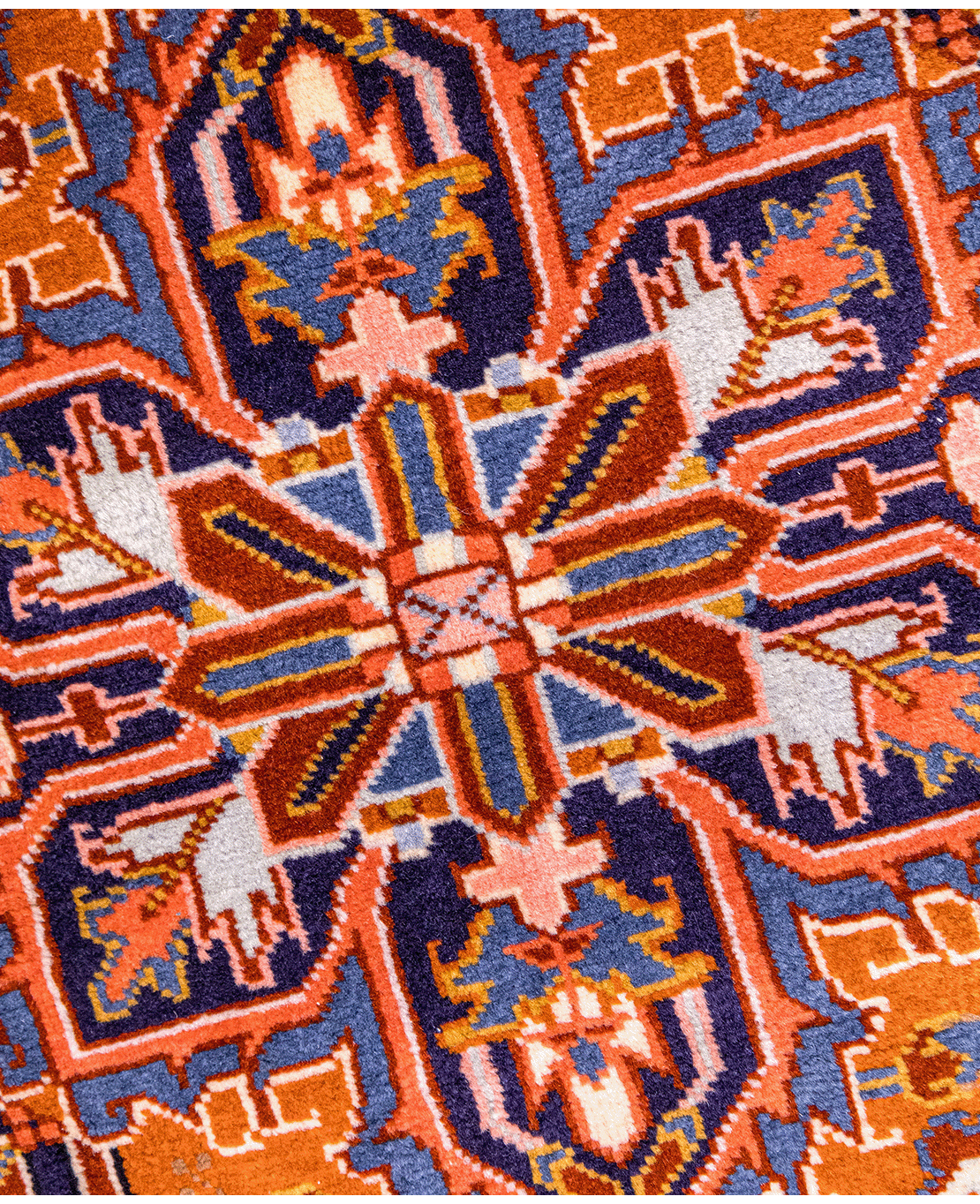Iranian Heriz handmade wool rug - Image 3