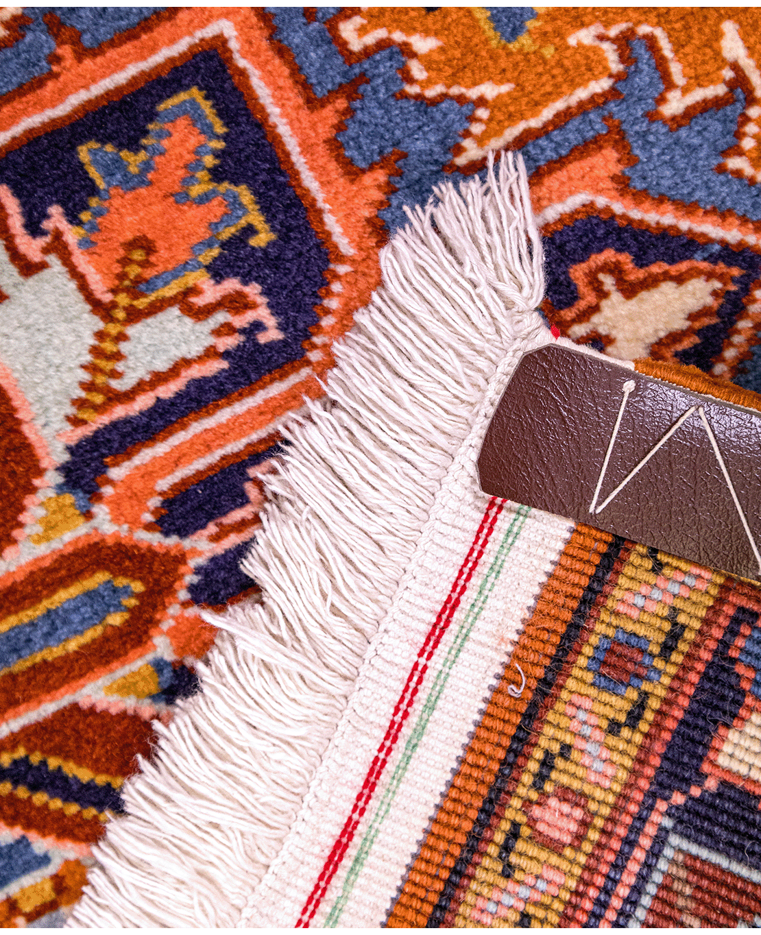 Iranian Heriz handmade wool rug - Image 4