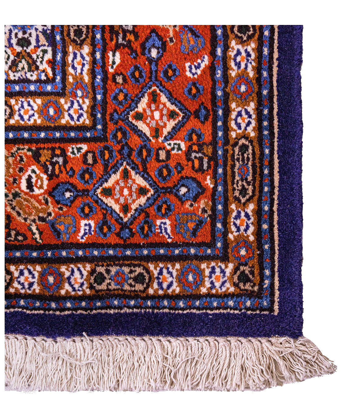 Iranian Moud hand-knotted wool rug - Image 2