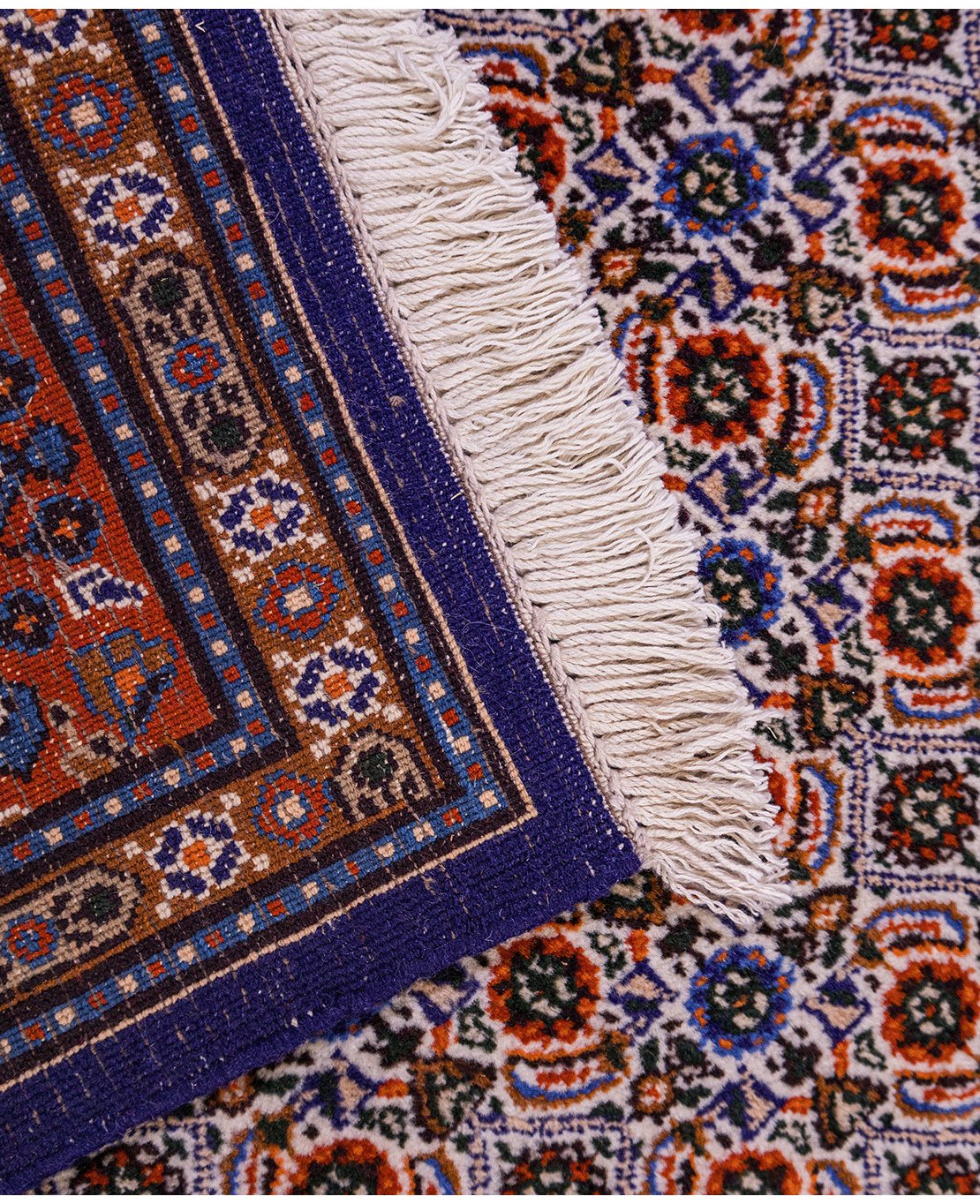 Iranian Moud hand-knotted wool rug - Image 5