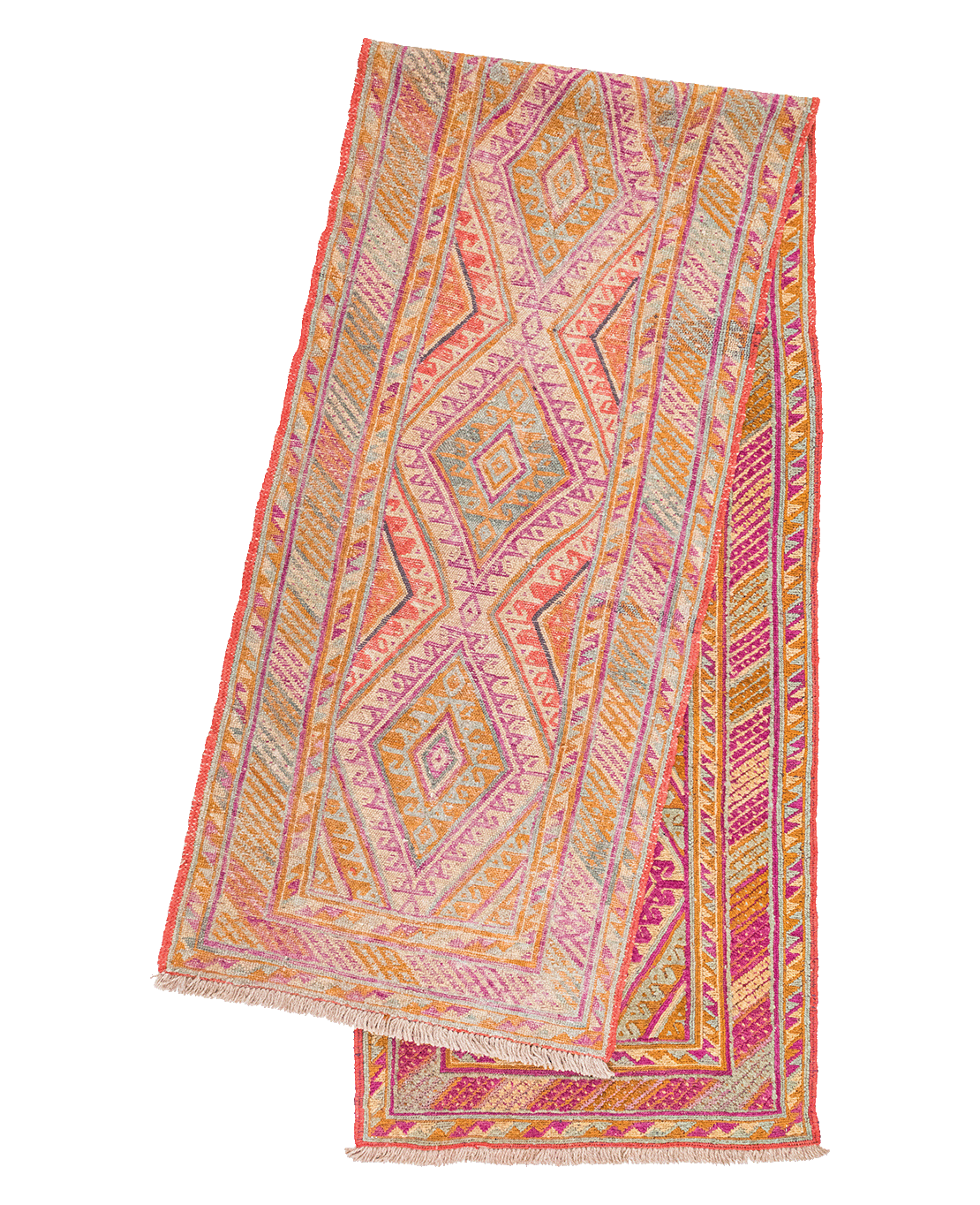 Afghan Nachoni handmade mixed-technique wool rug - Image 2