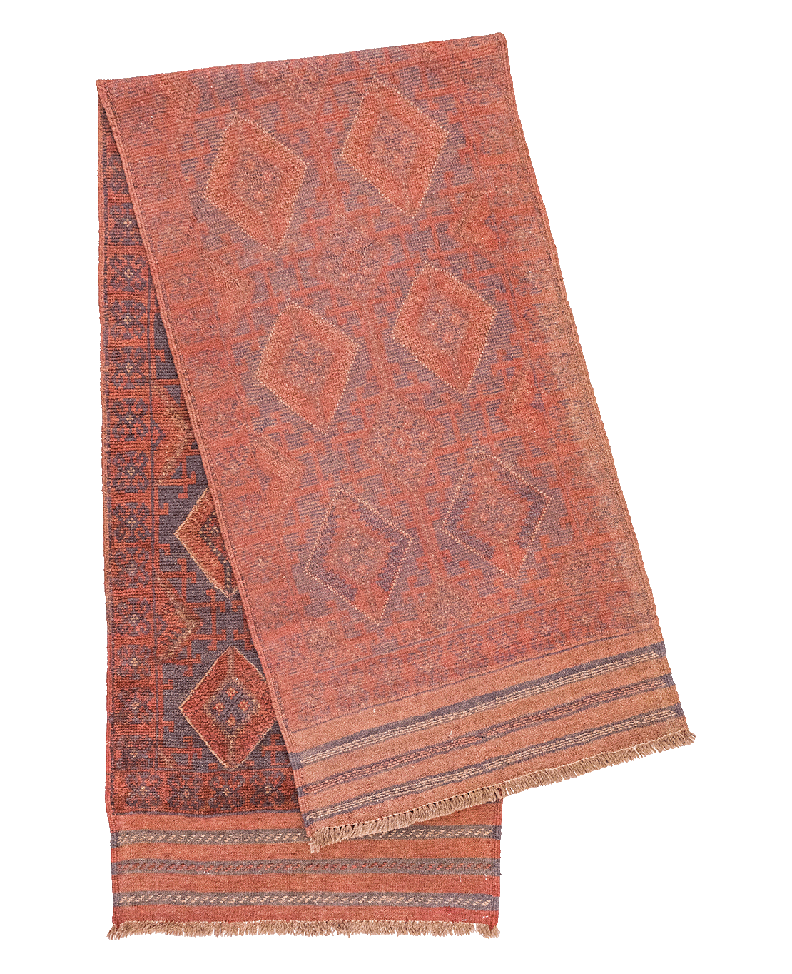 Afghan Nachoni handmade mixed-technique wool rug - Image 2