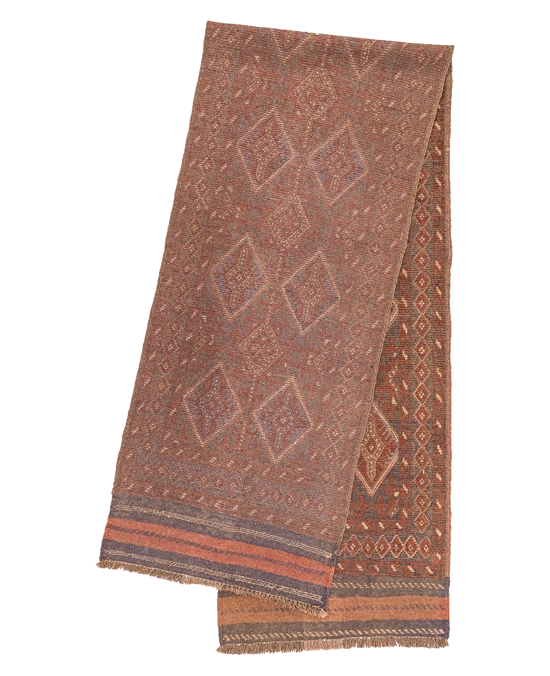Afghan Nachoni handmade mixed-technique wool rug - Image 2