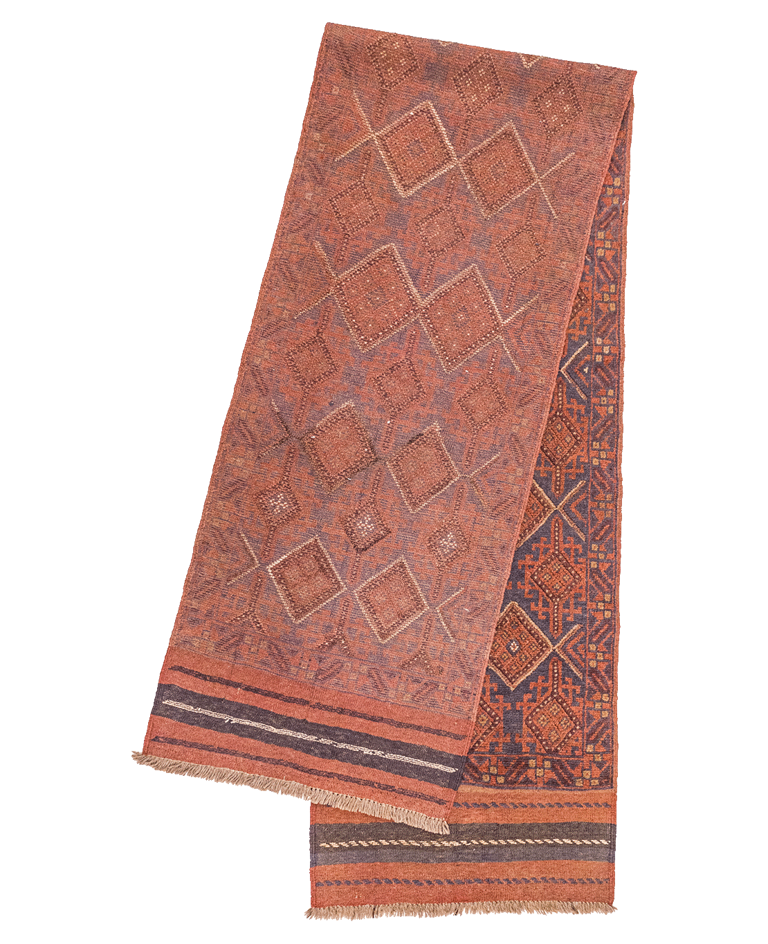 Afghan Nachoni handmade mixed-technique wool rug - Image 2