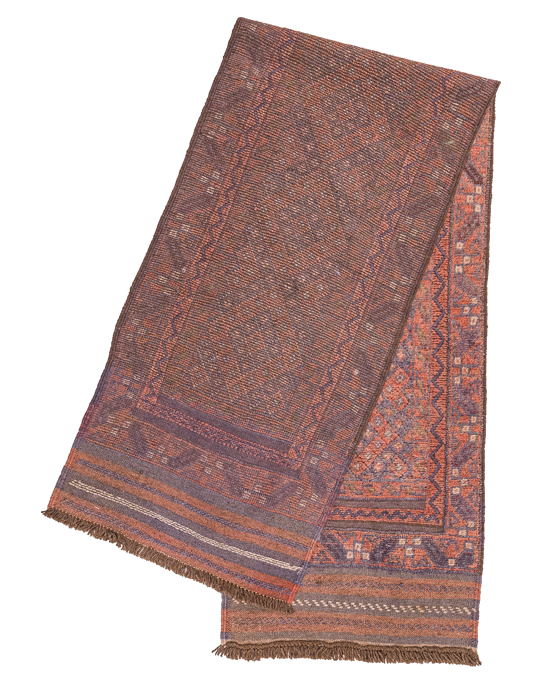 Afghan Nachoni handmade mixed-technique wool rug - Image 2