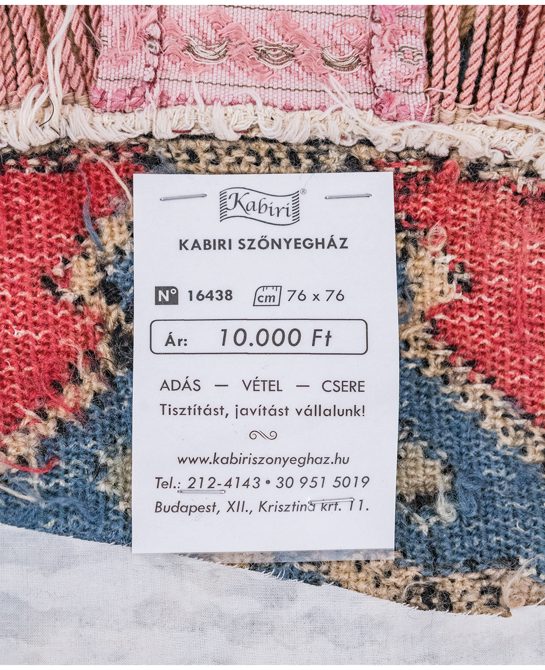 Hungarian sumak kilim tablecloth - Image 6