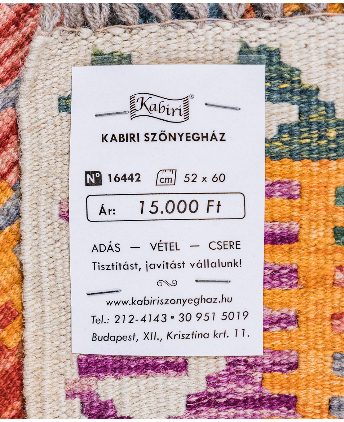 Chobi hand-made wool kilim - Image 5