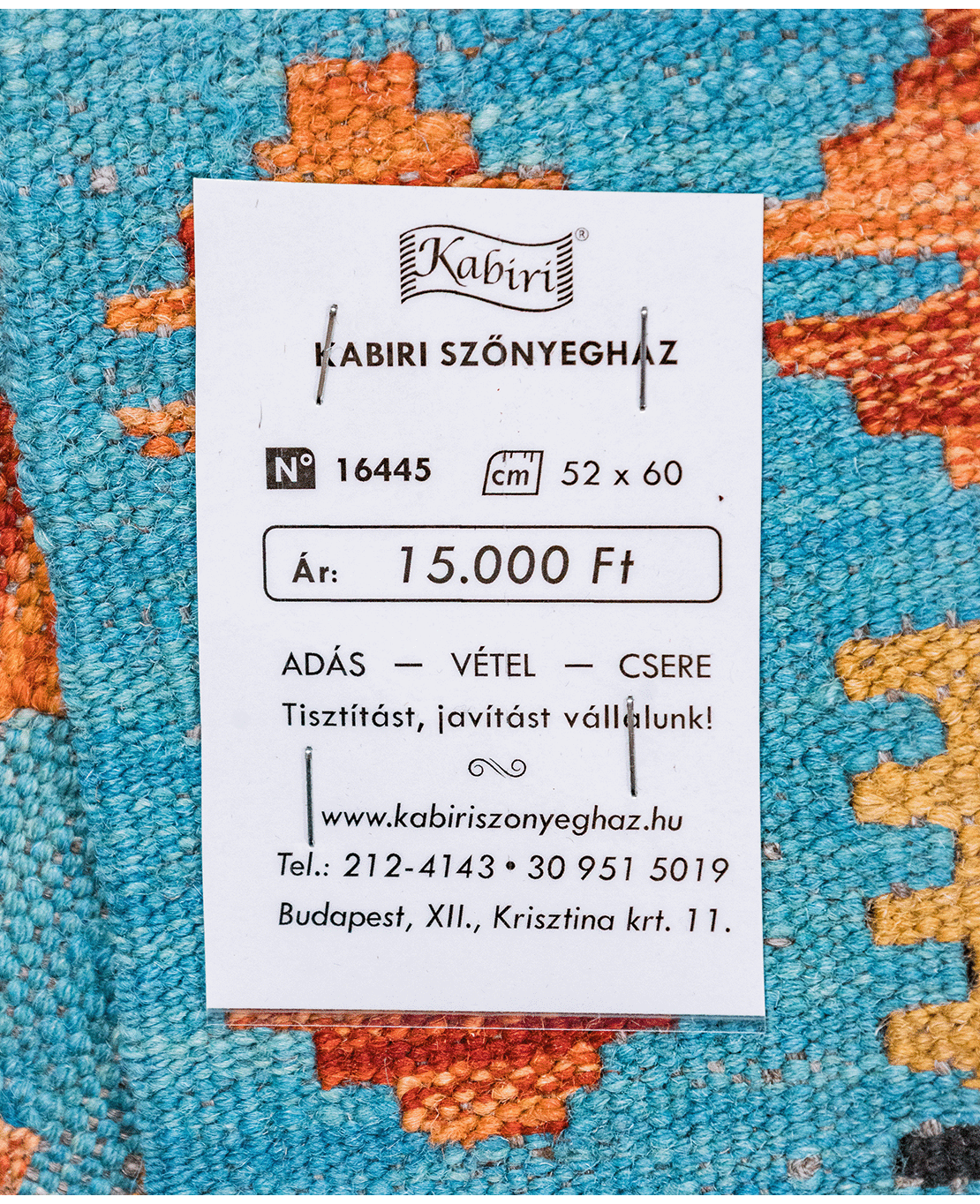 Chobi hand-made wool kilim - Image 4