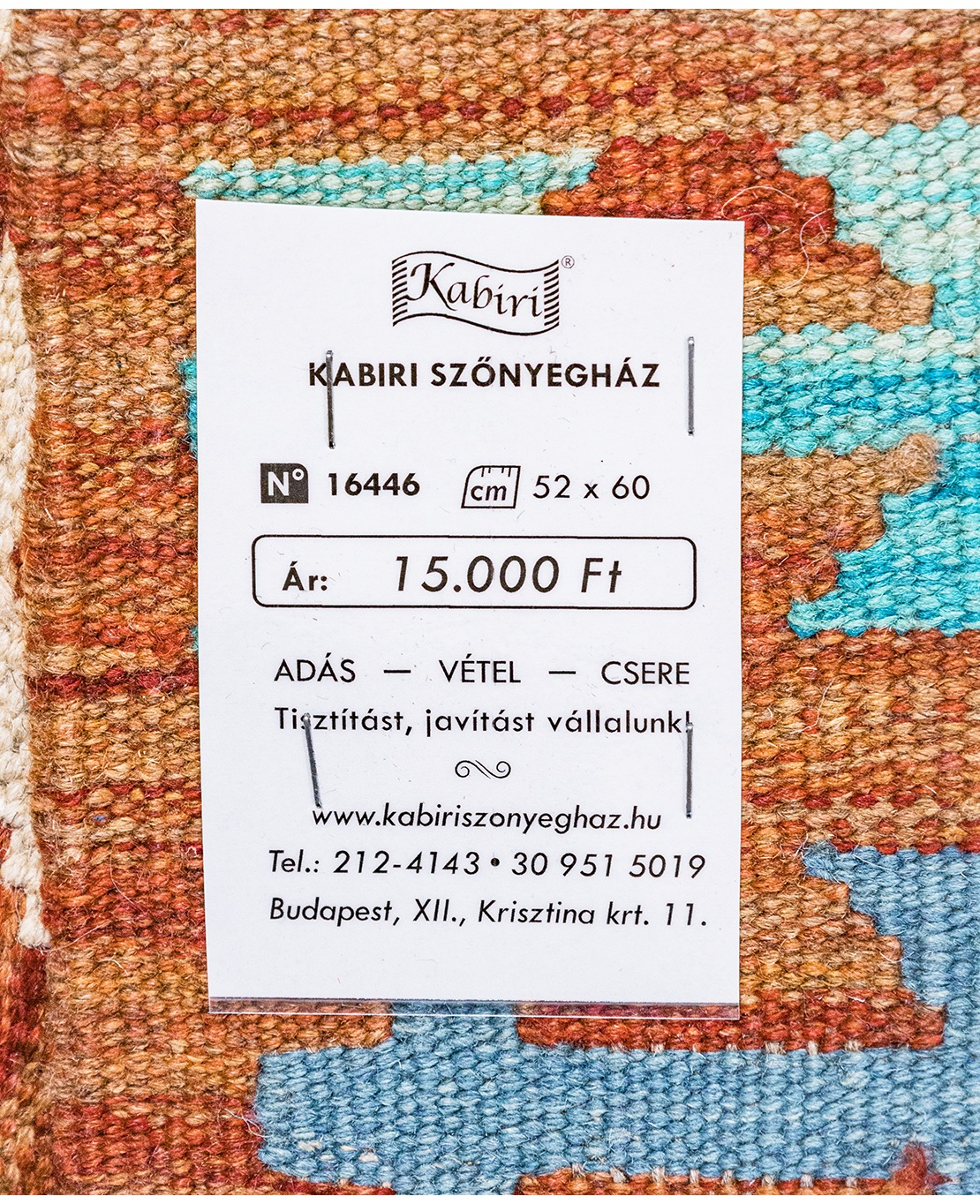 Chobi hand-made wool kilim - Image 4