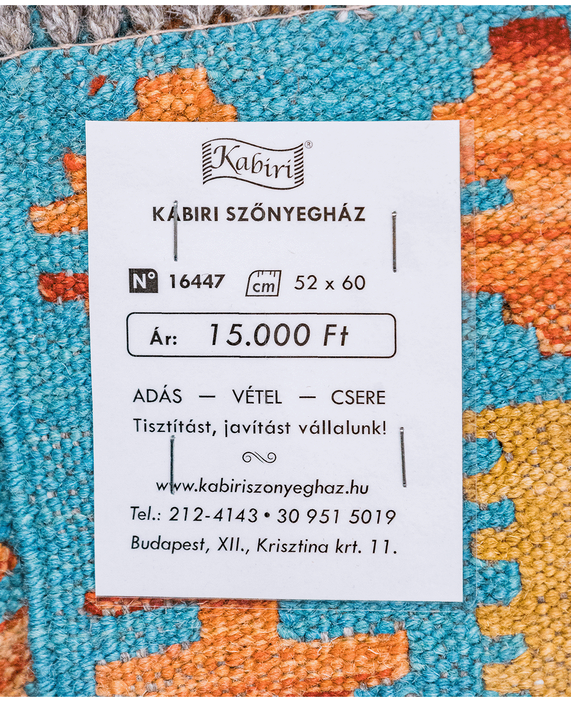Chobi hand-made wool kilim - Image 4