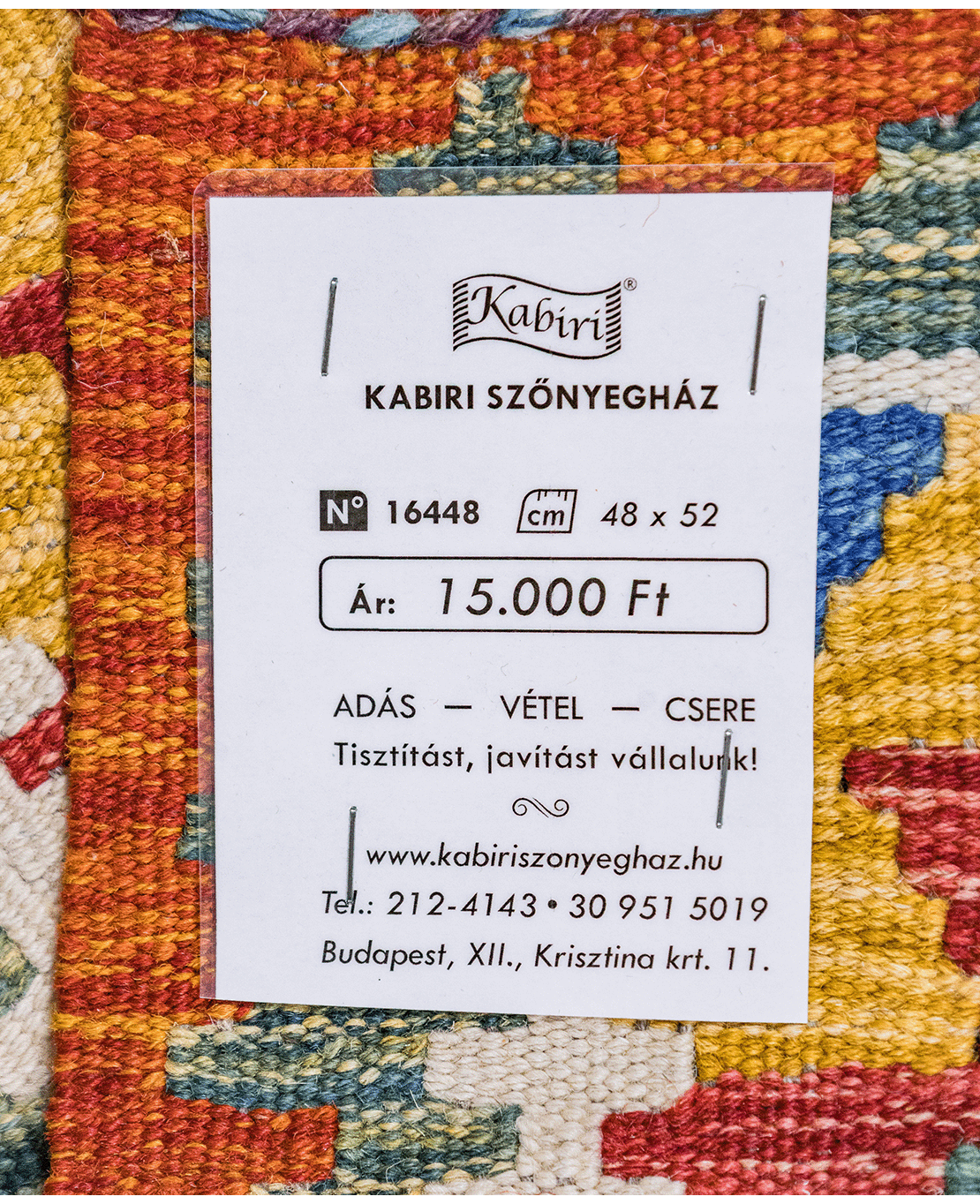 Chobi hand-made wool kilim - Image 4