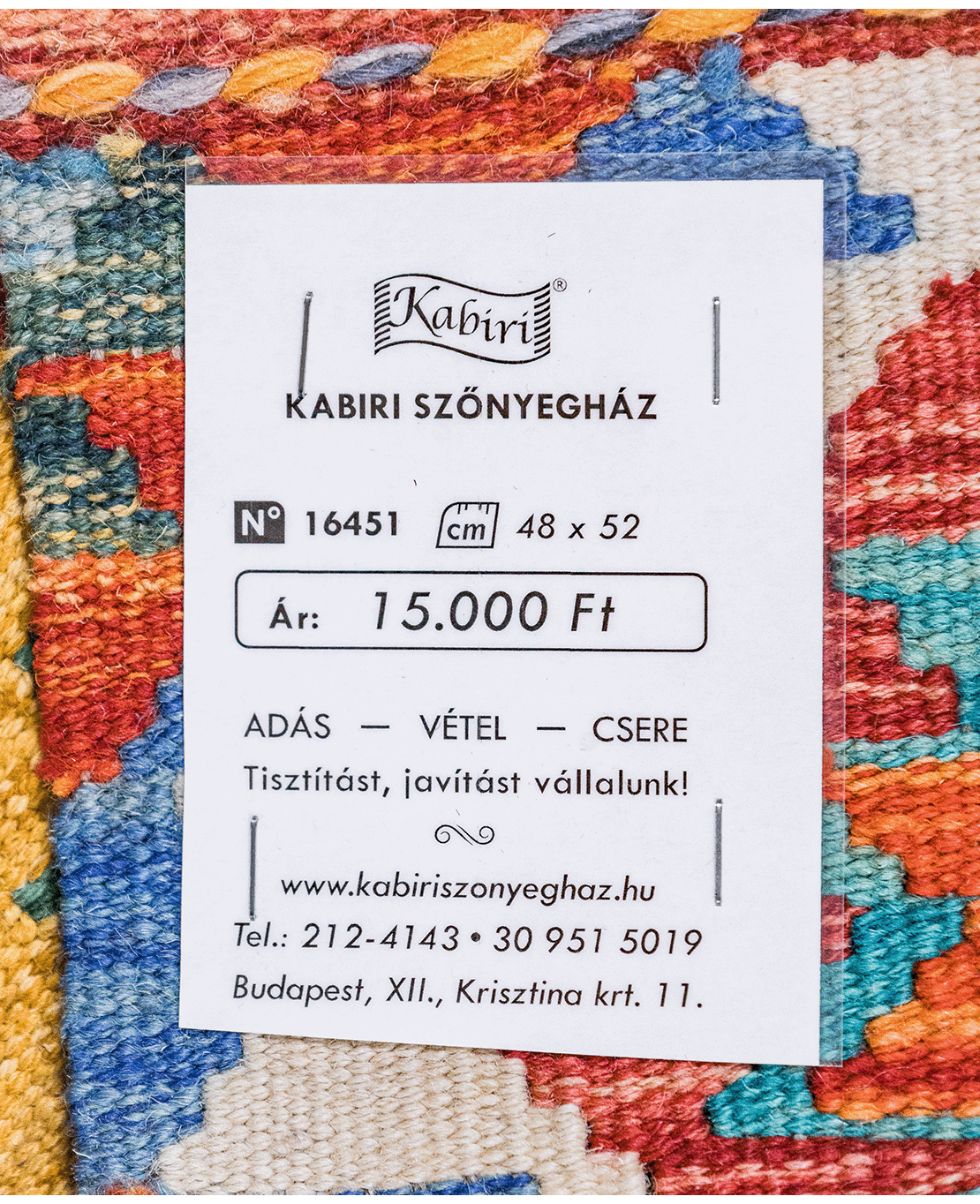 Chobi hand-made wool kilim - Image 4