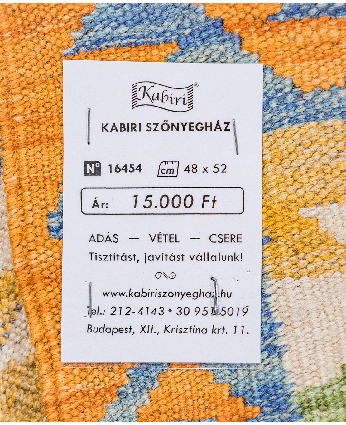 Chobi hand-made wool kilim - Image 4