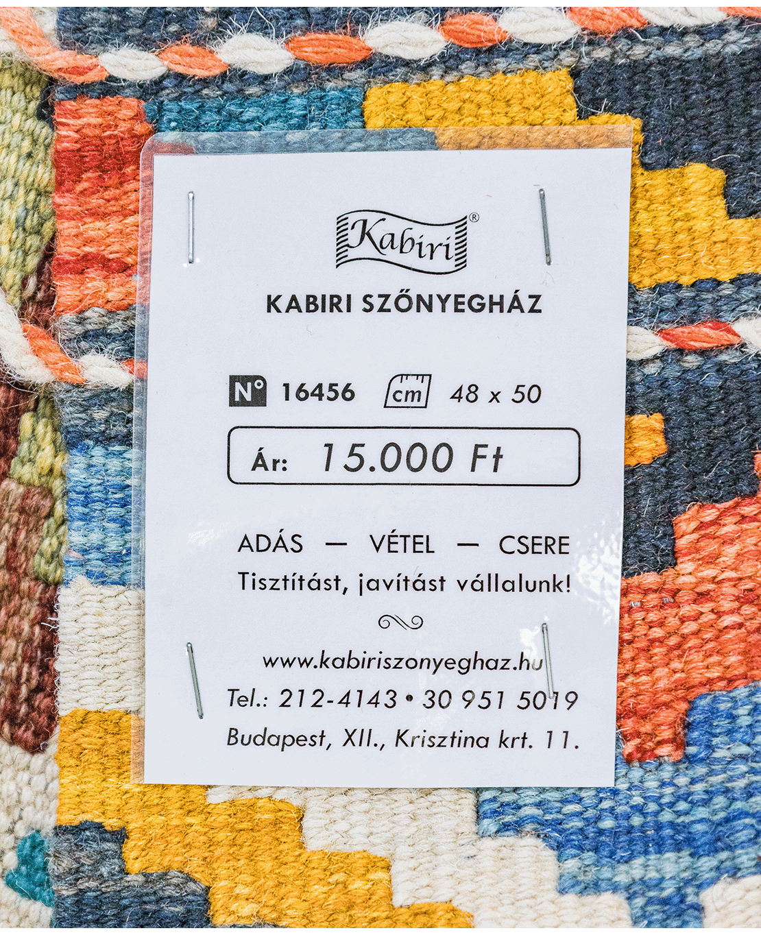 Chobi hand-made wool kilim - Image 4