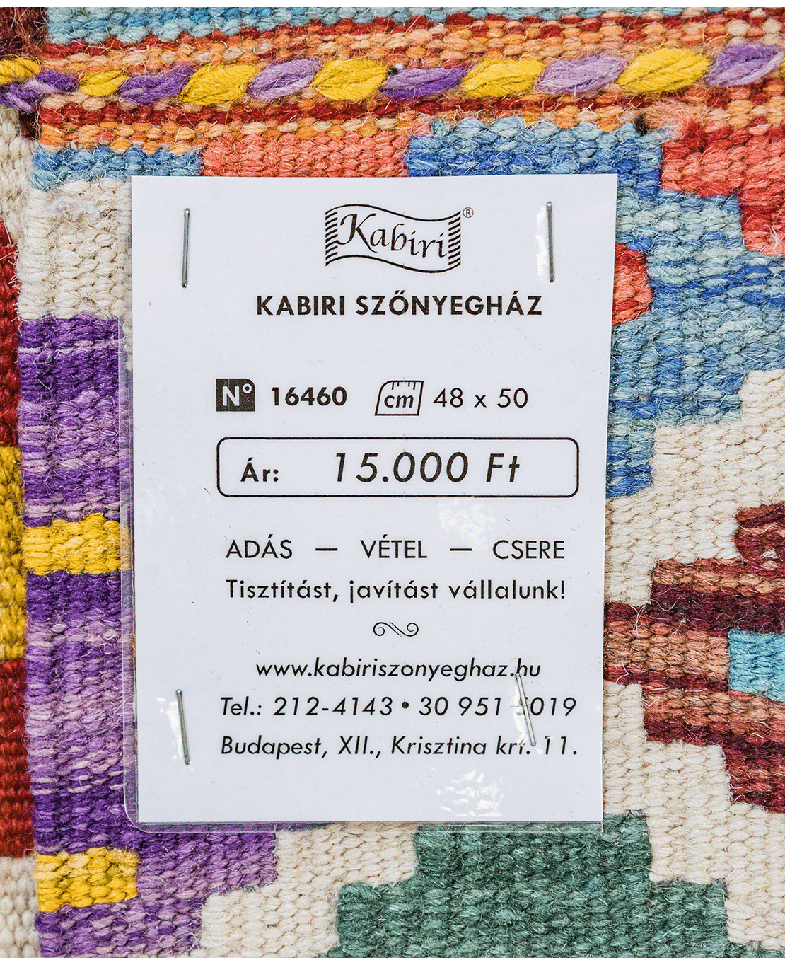 Chobi hand-made wool kilim - Image 4