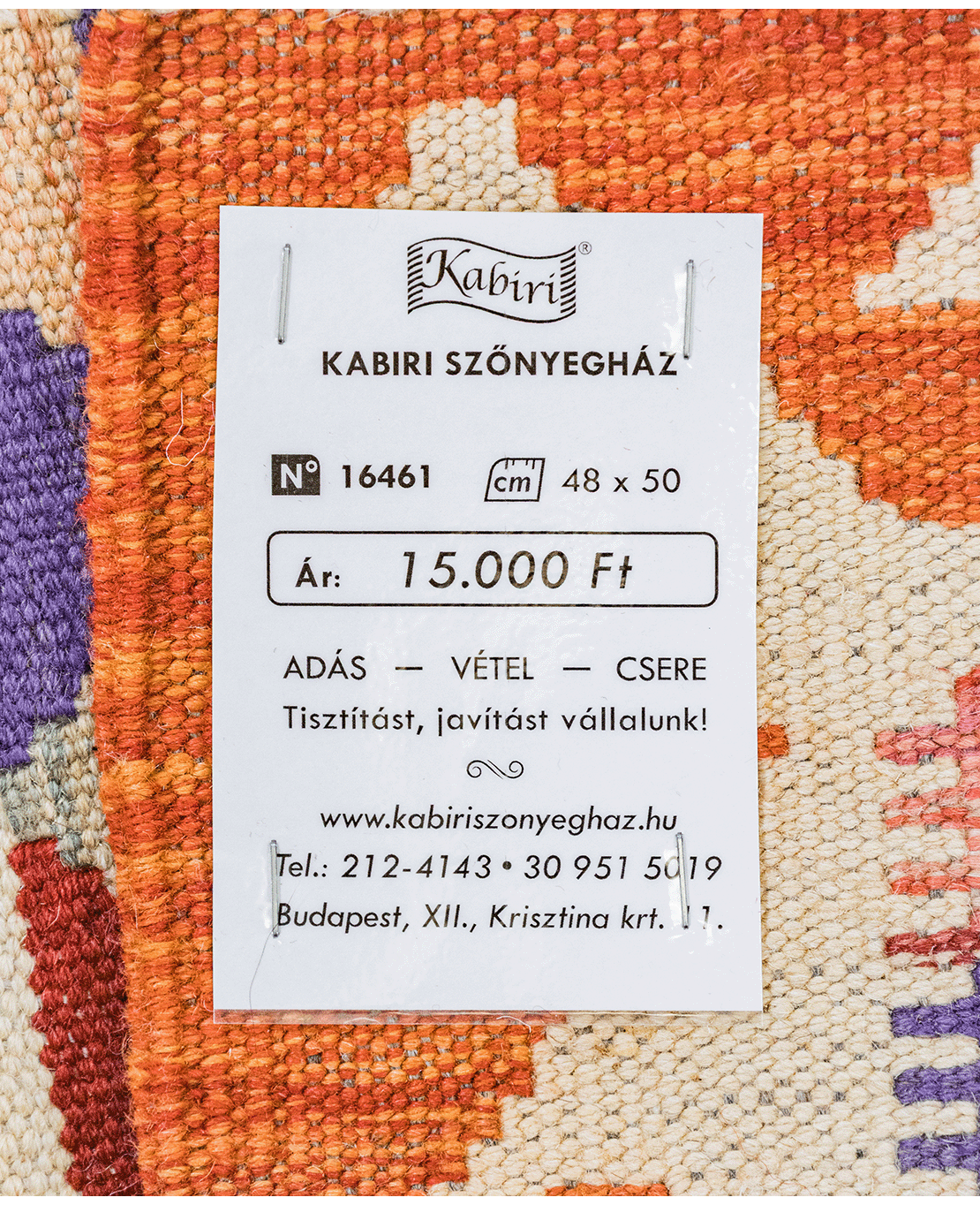 Chobi hand-made wool kilim - Image 4