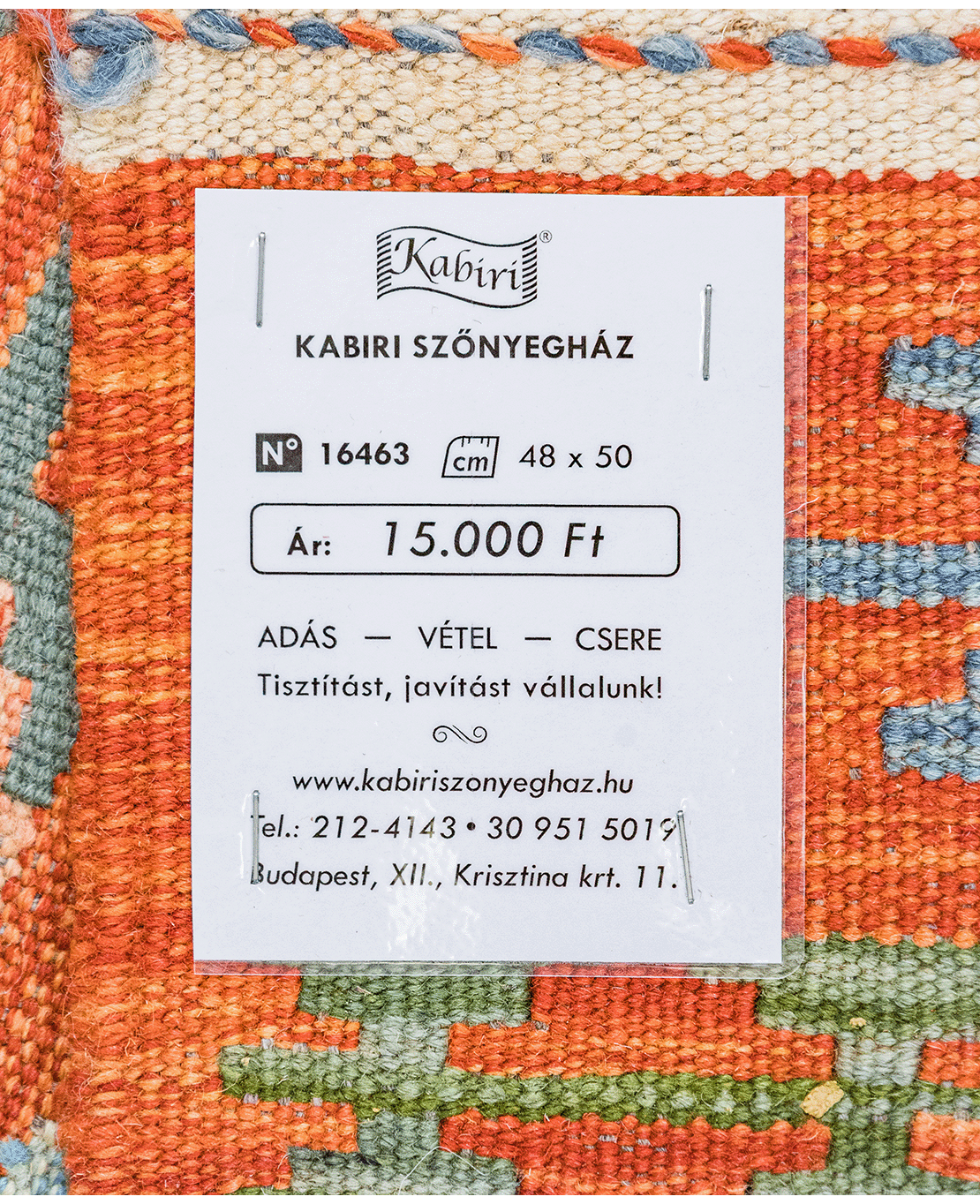 Chobi hand-made wool kilim - Image 4