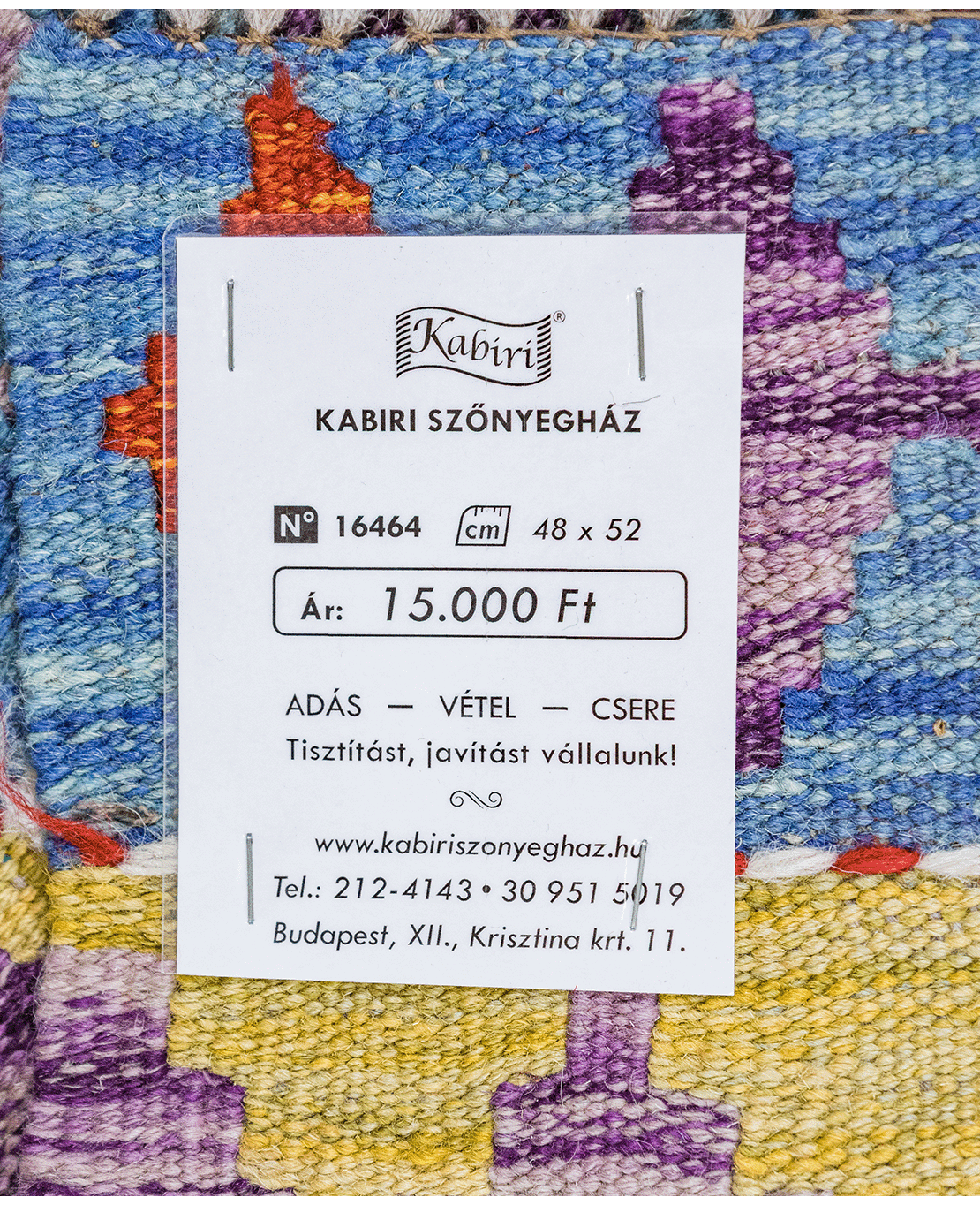 Chobi hand-made wool kilim - Image 4