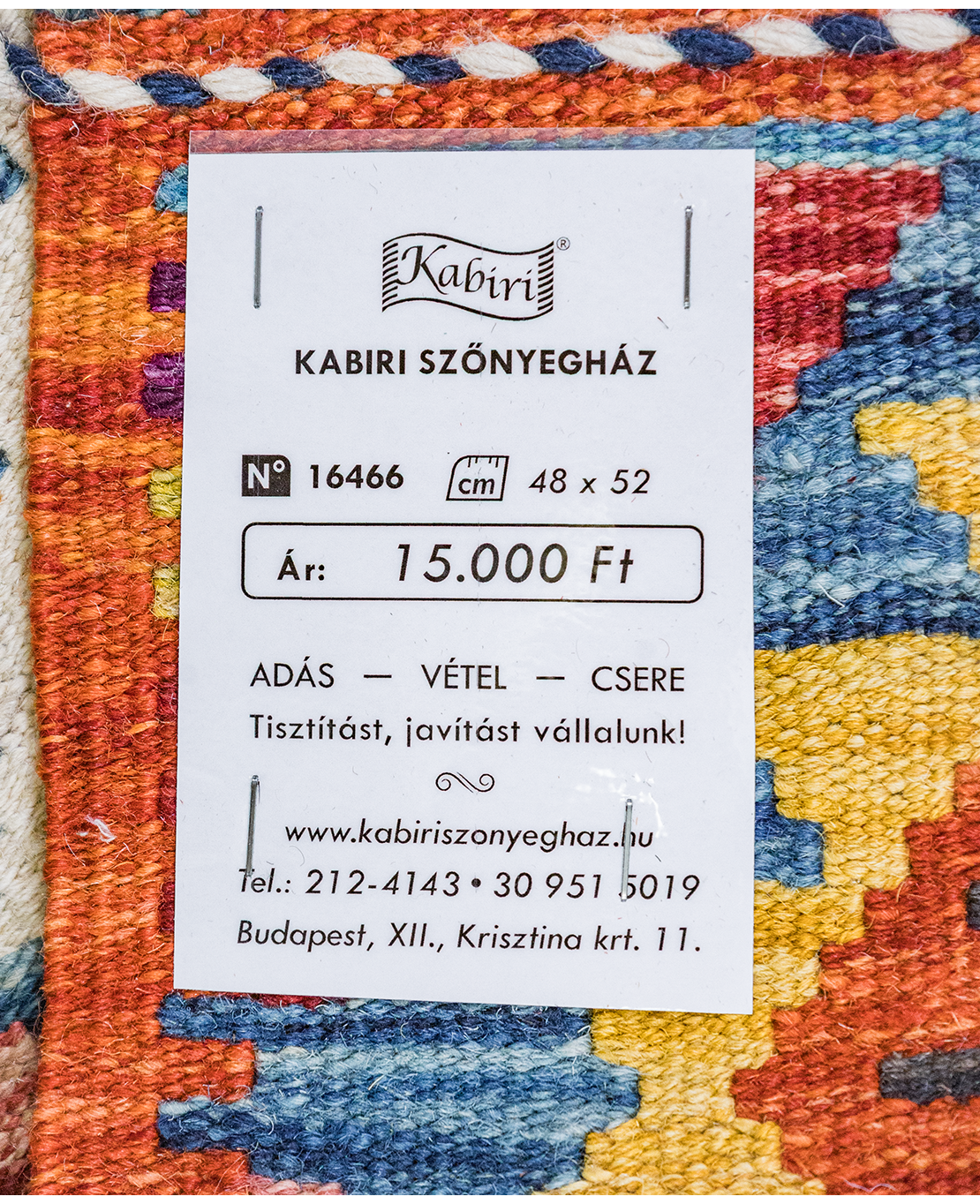 Chobi hand-made wool kilim - Image 4