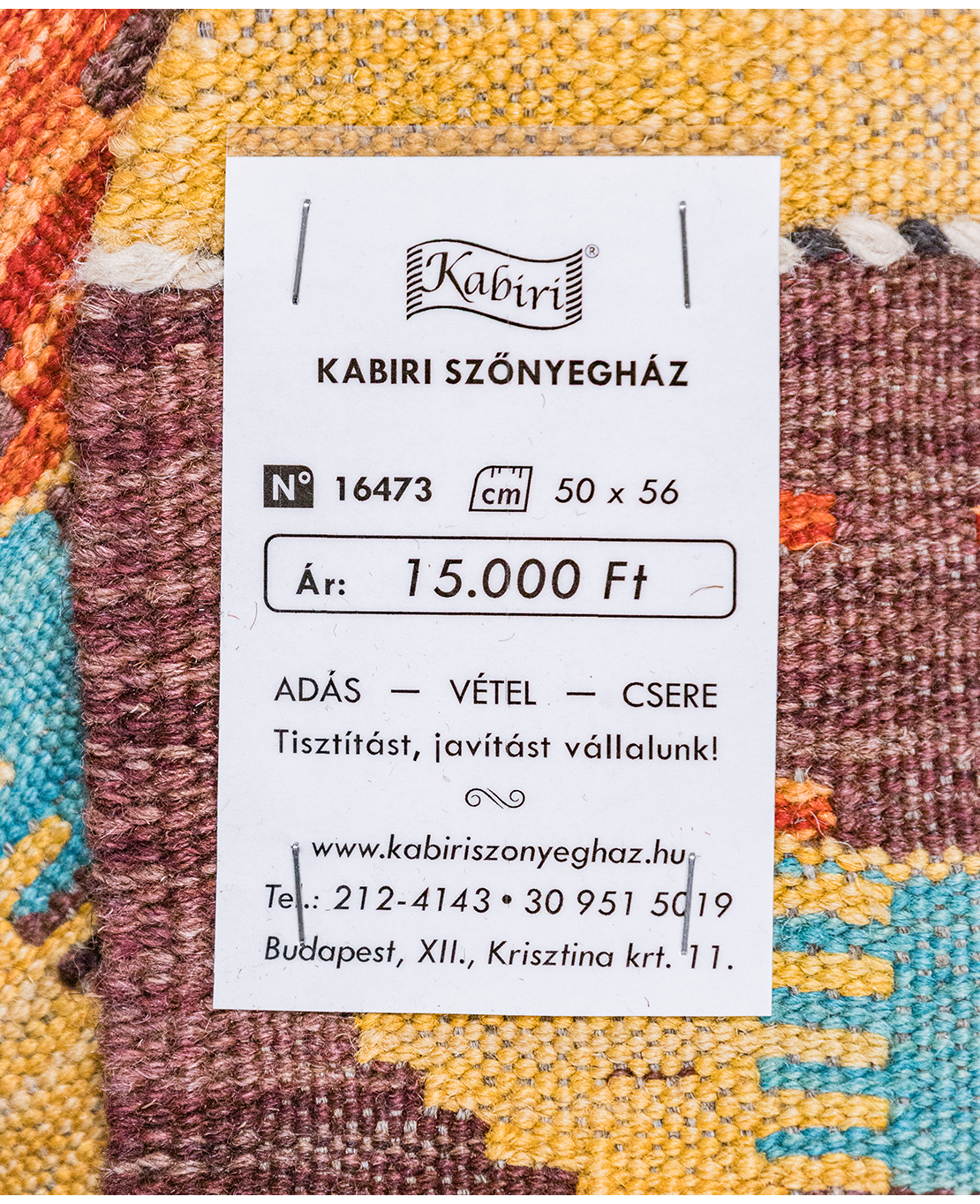 Chobi hand-made wool kilim - Image 4