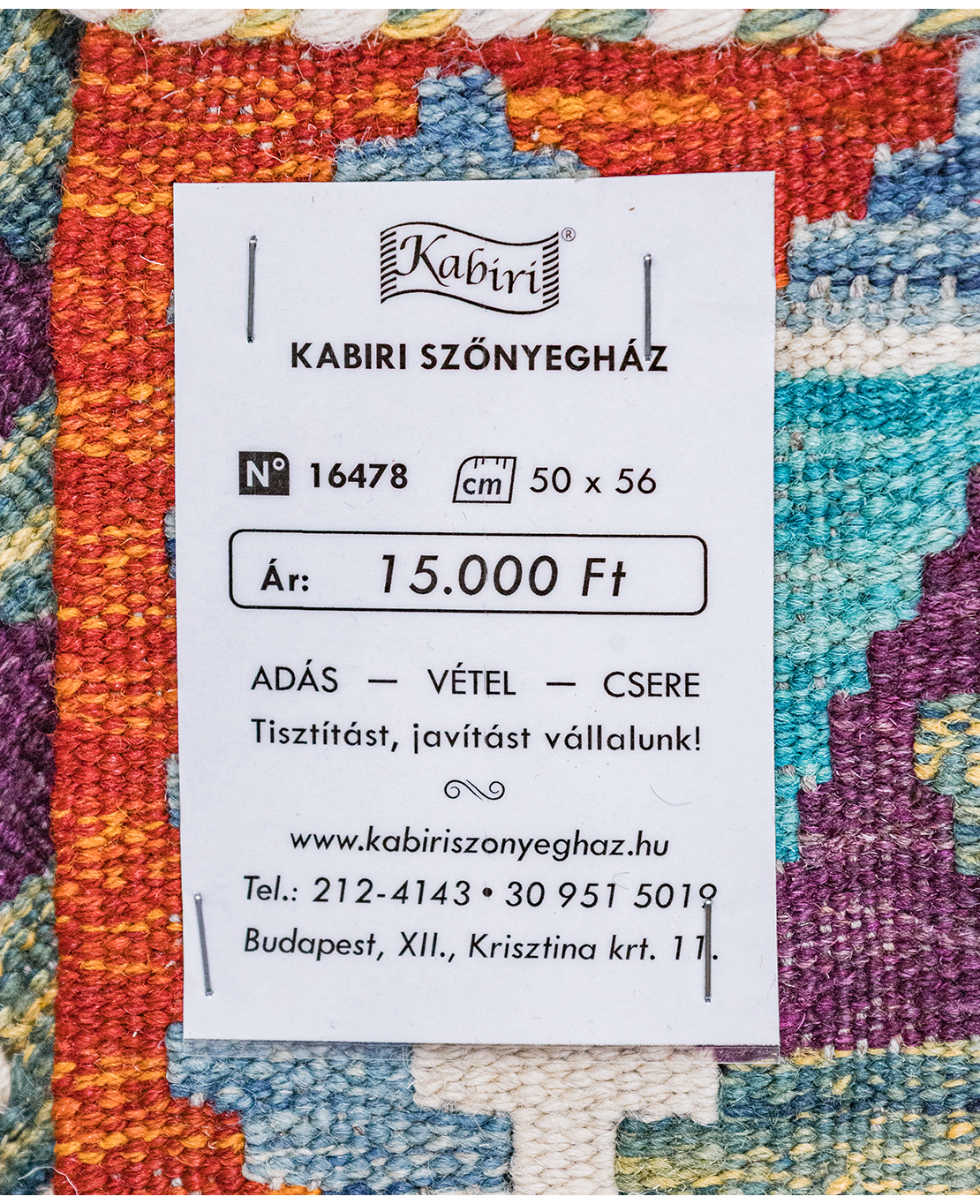 Chobi hand-made wool kilim - Image 4