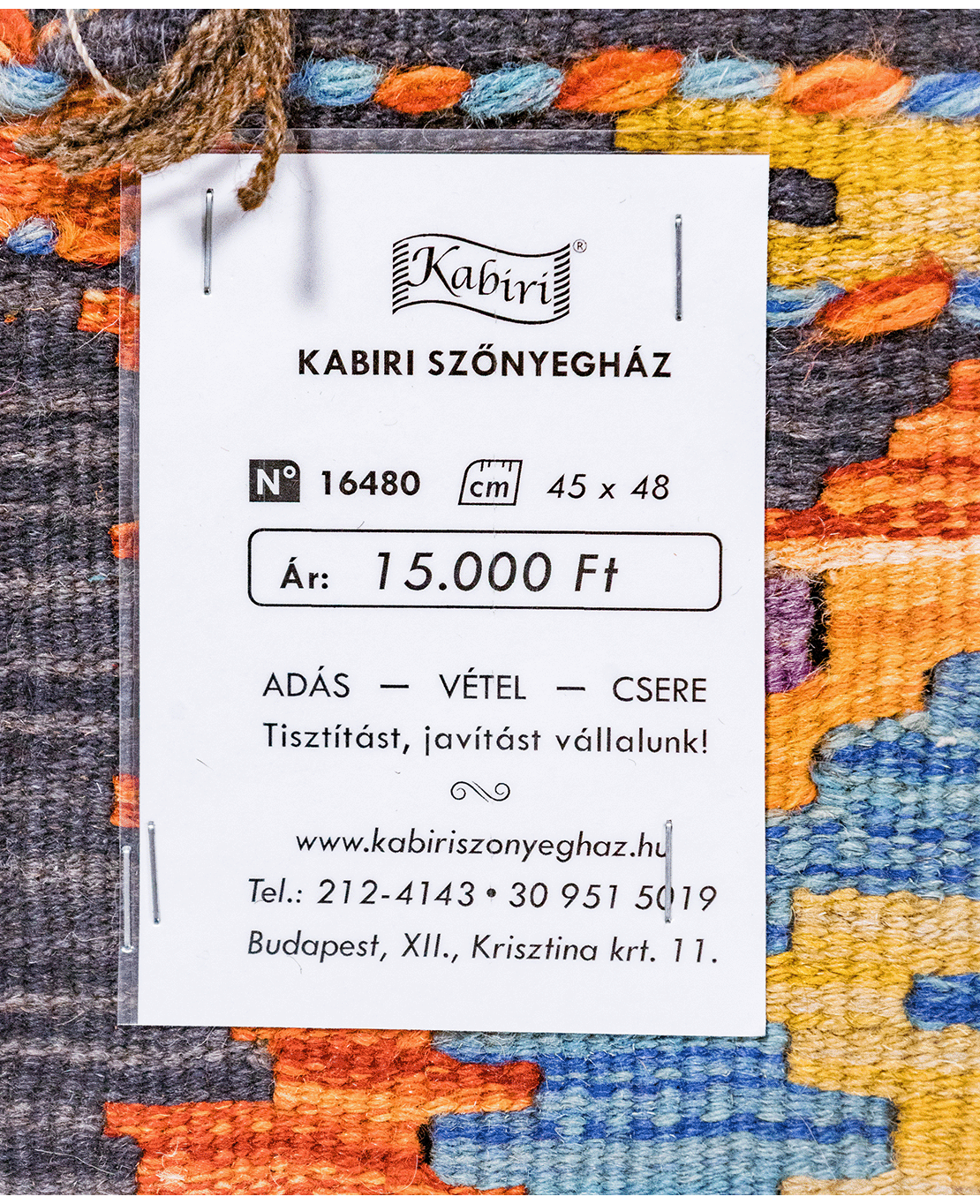 Chobi hand-made wool kilim - Image 4