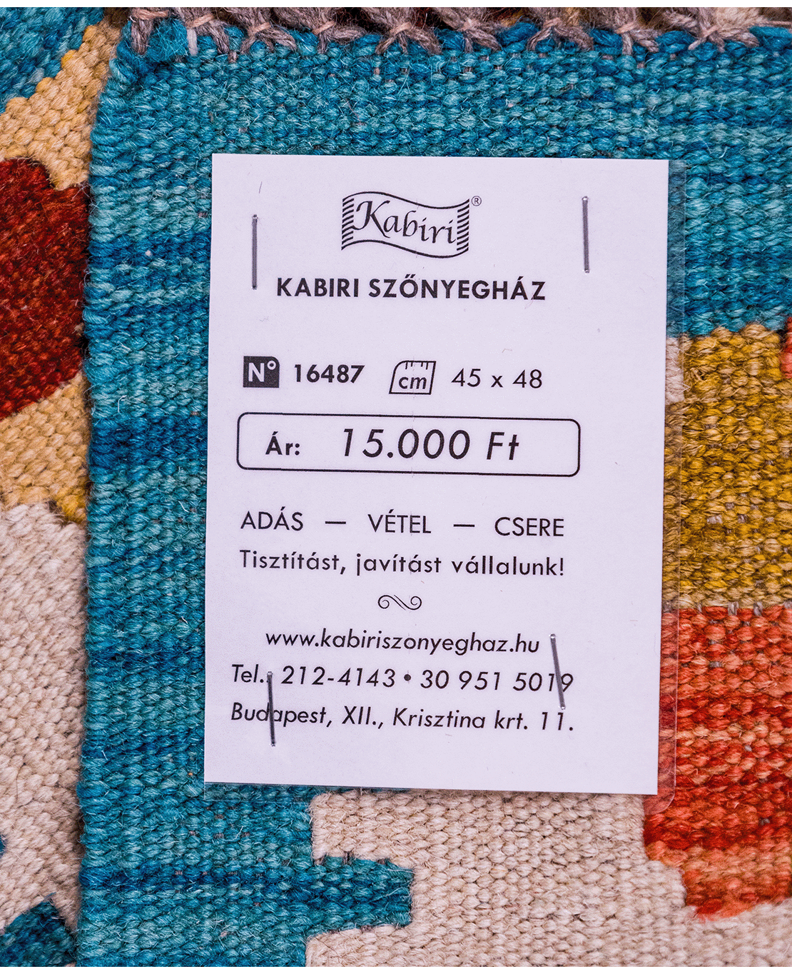 Chobi hand-made wool kilim - Image 4