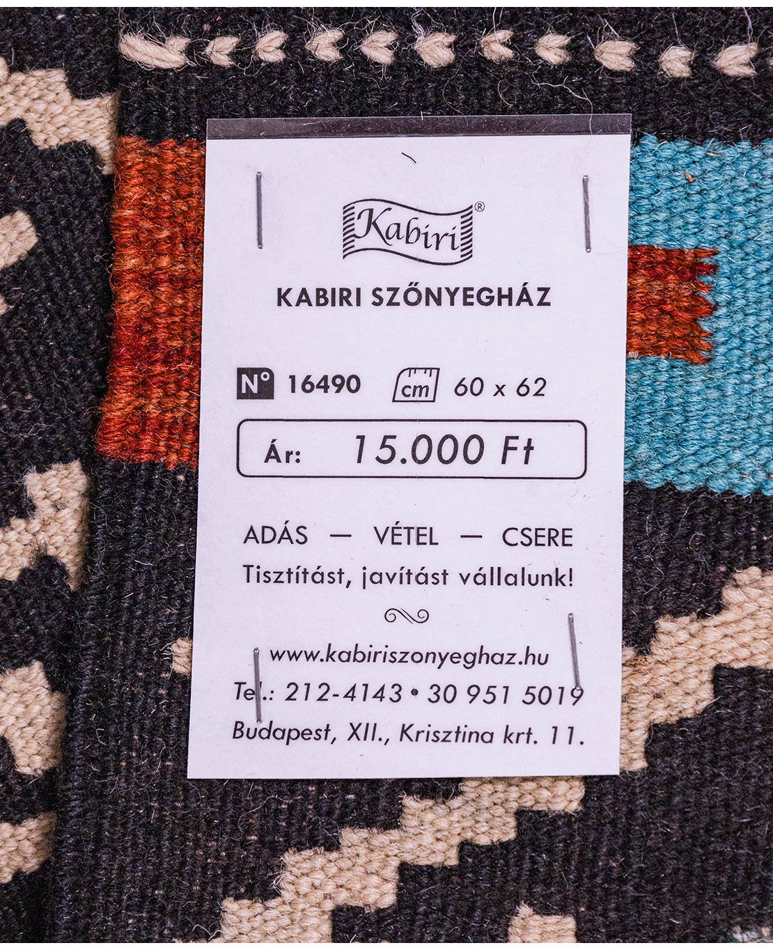 Chobi hand-made wool kilim - Image 4