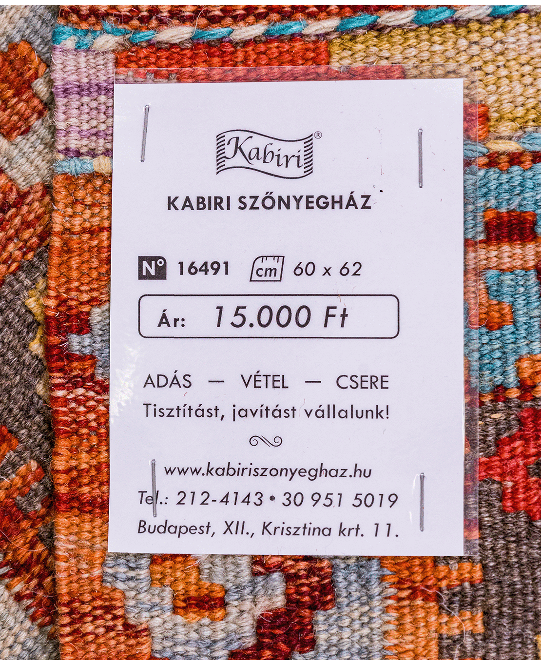 Chobi hand-made wool kilim - Image 4