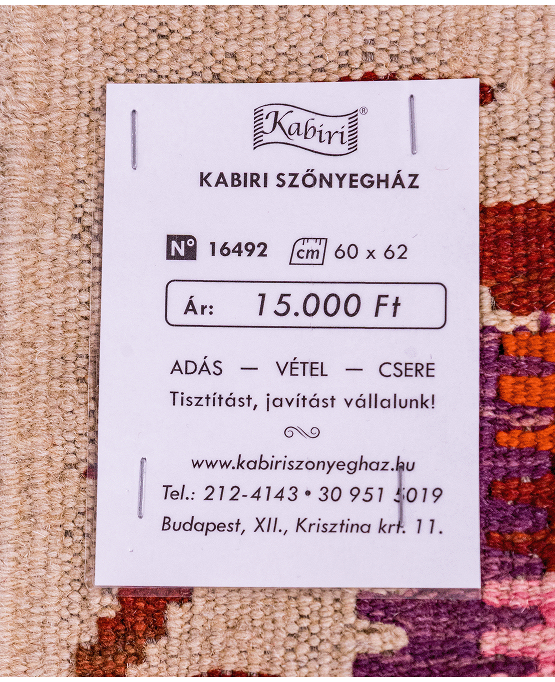 Chobi hand-made wool kilim - Image 4